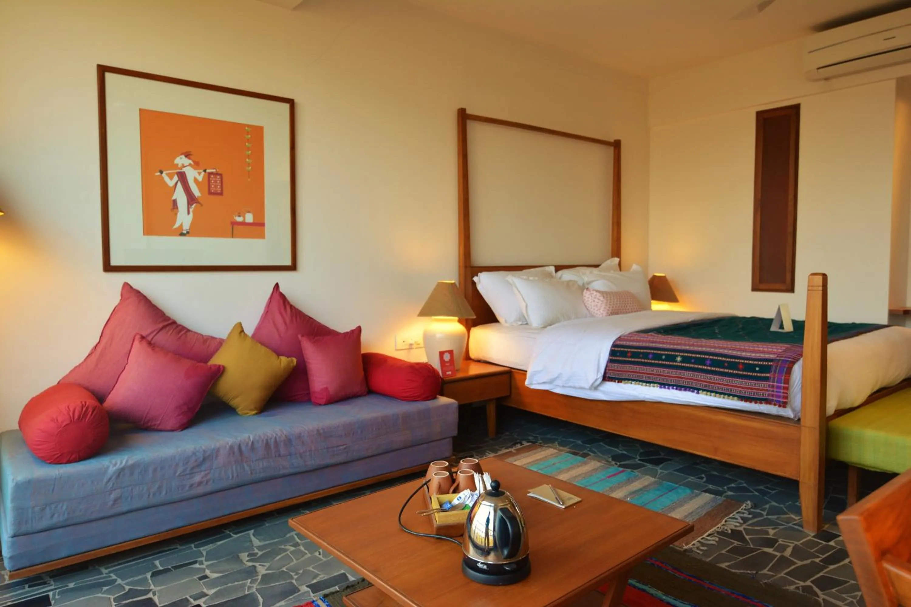 Bedroom in The Sky Imperial Aarivaa Luxury Stays