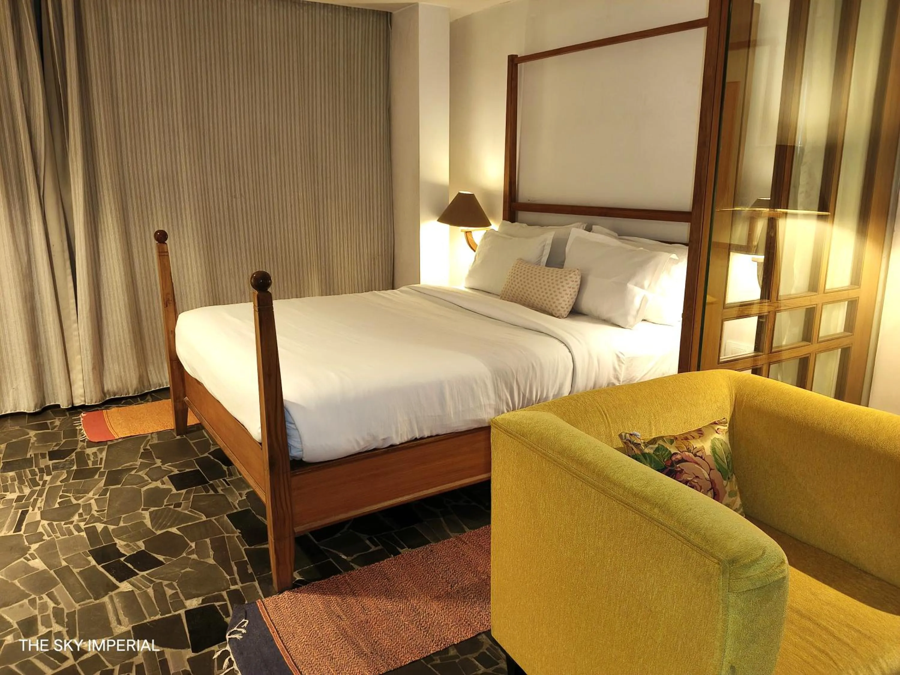 Living room in The Sky Imperial Aarivaa Luxury Stays