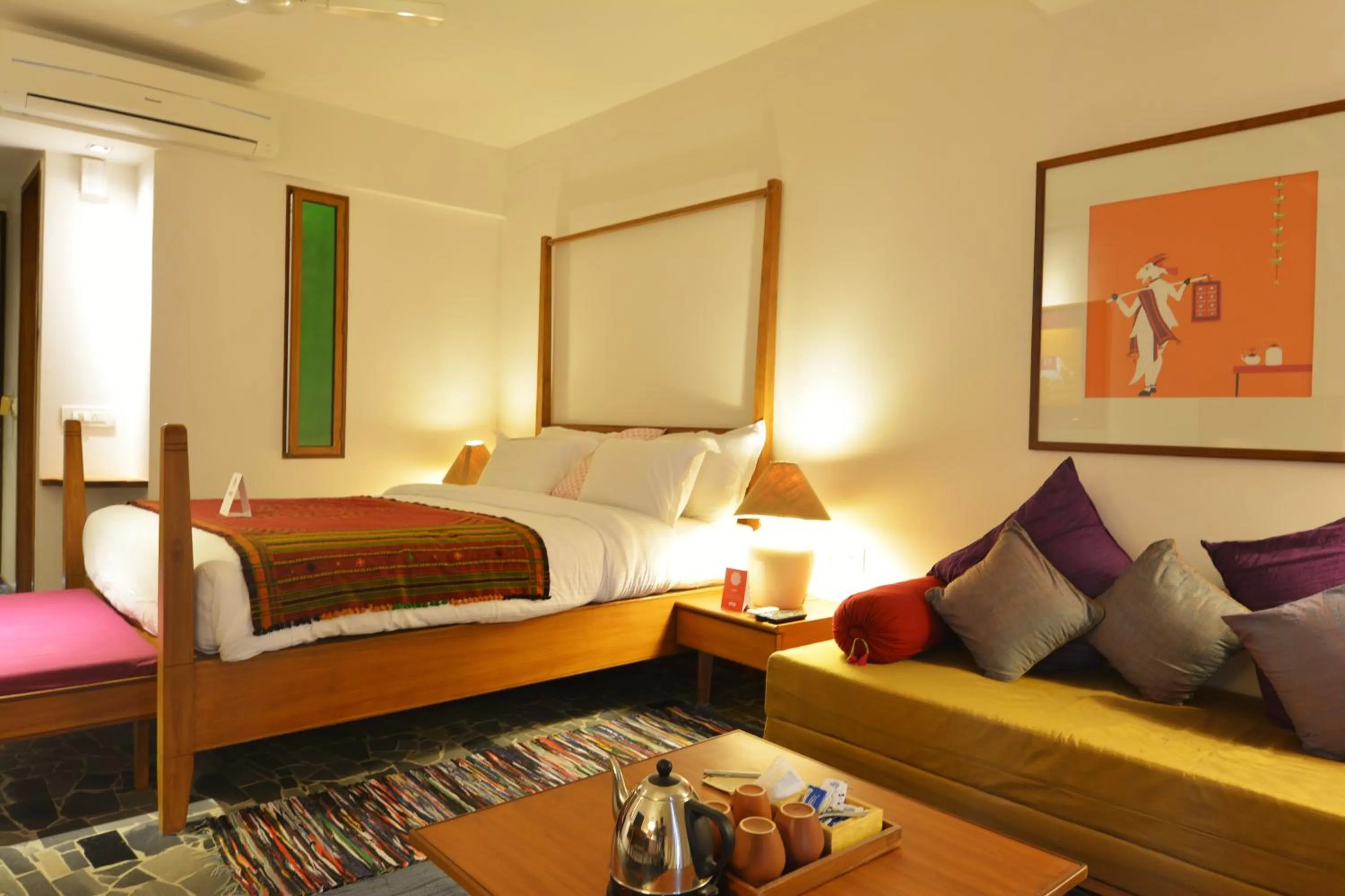 Decorative detail in The Sky Imperial Aarivaa Luxury Stays