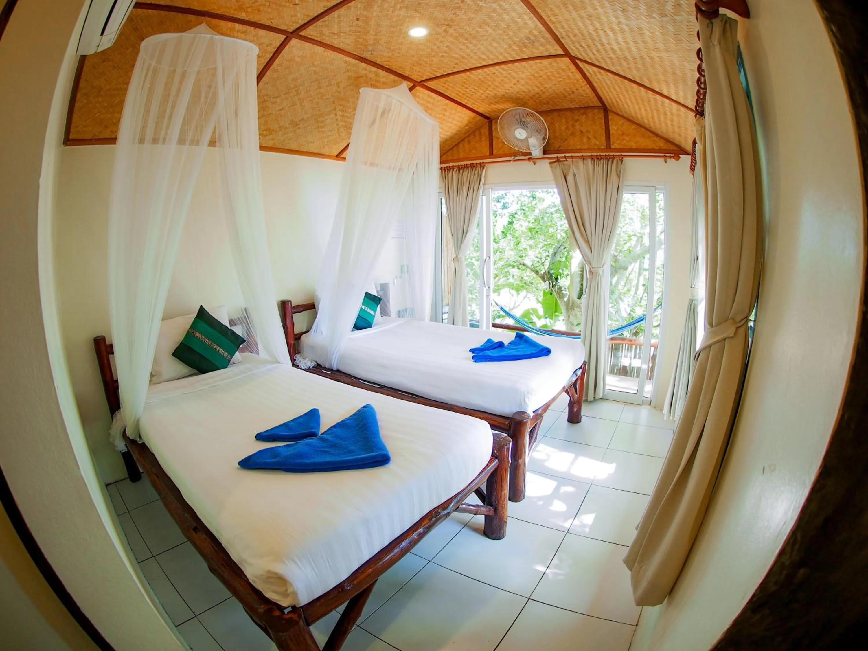 Bed in Bubble Bungalow