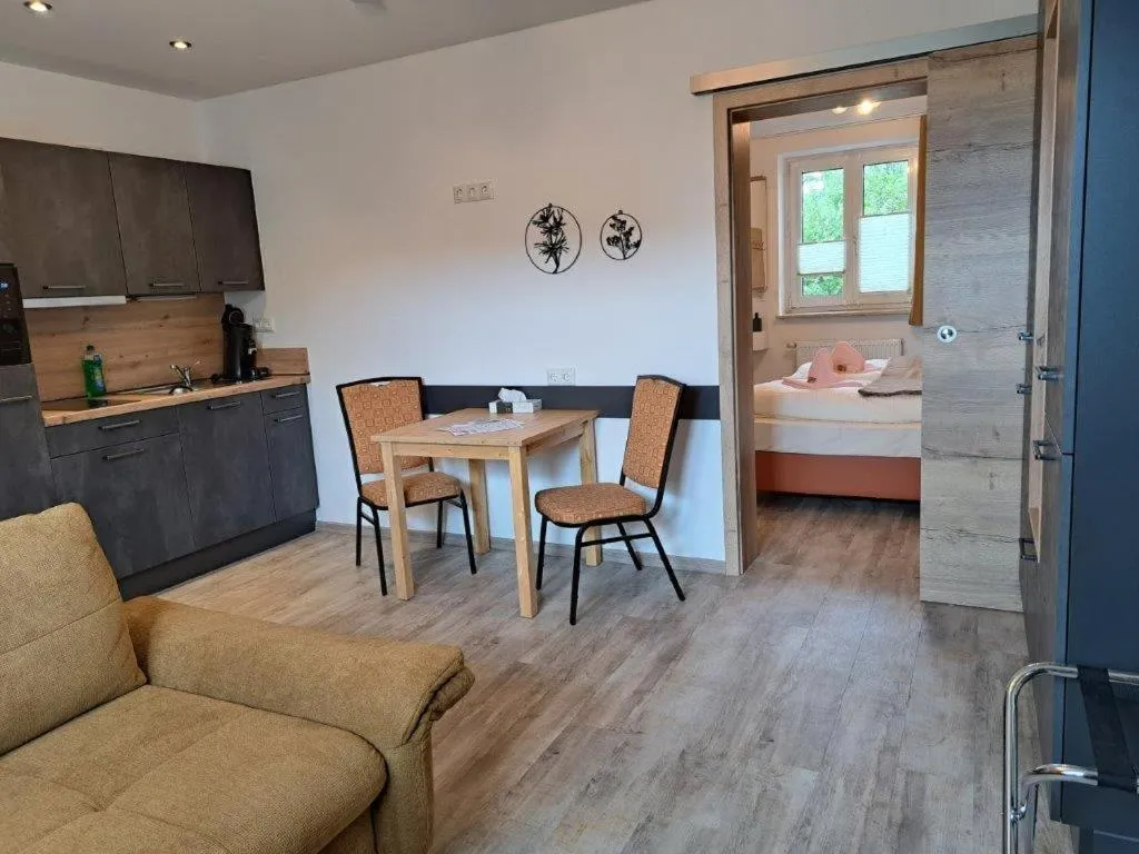 Kitchen or kitchenette, Bed in Rathausstuben