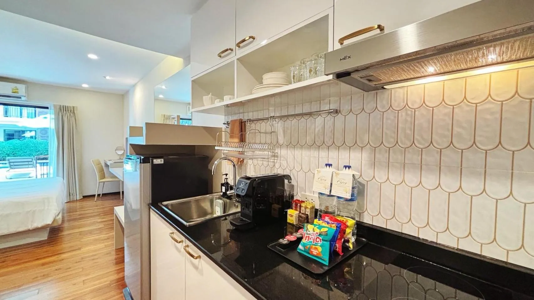 Kitchen or kitchenette in The Title KR Beach Condotel Rawai Beach