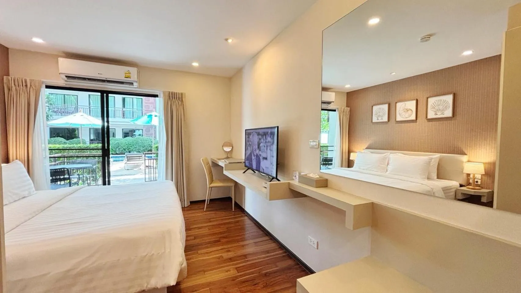 Bed in The Title KR Beach Condotel Rawai Beach