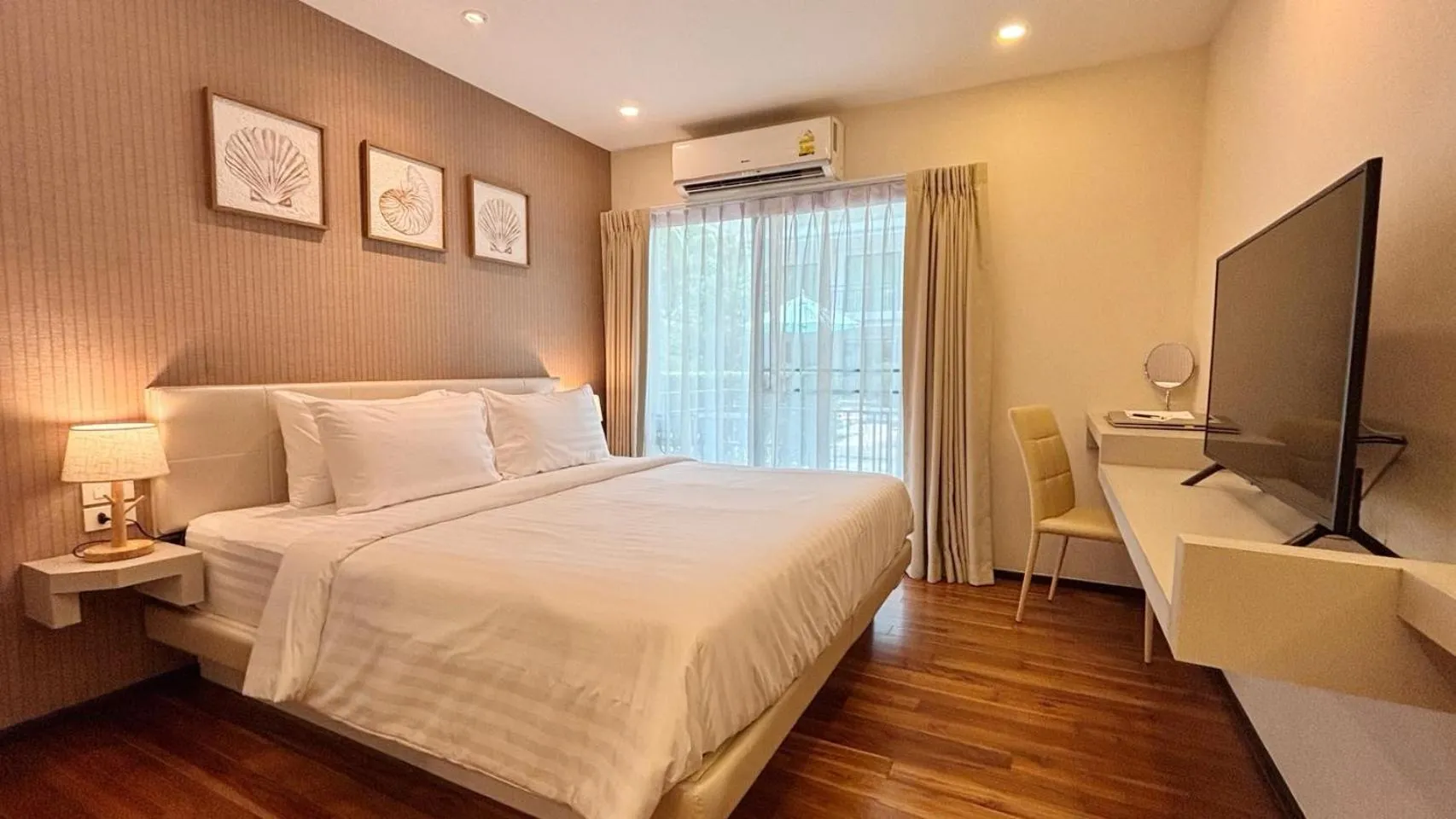 Bed in The Title KR Beach Condotel Rawai Beach