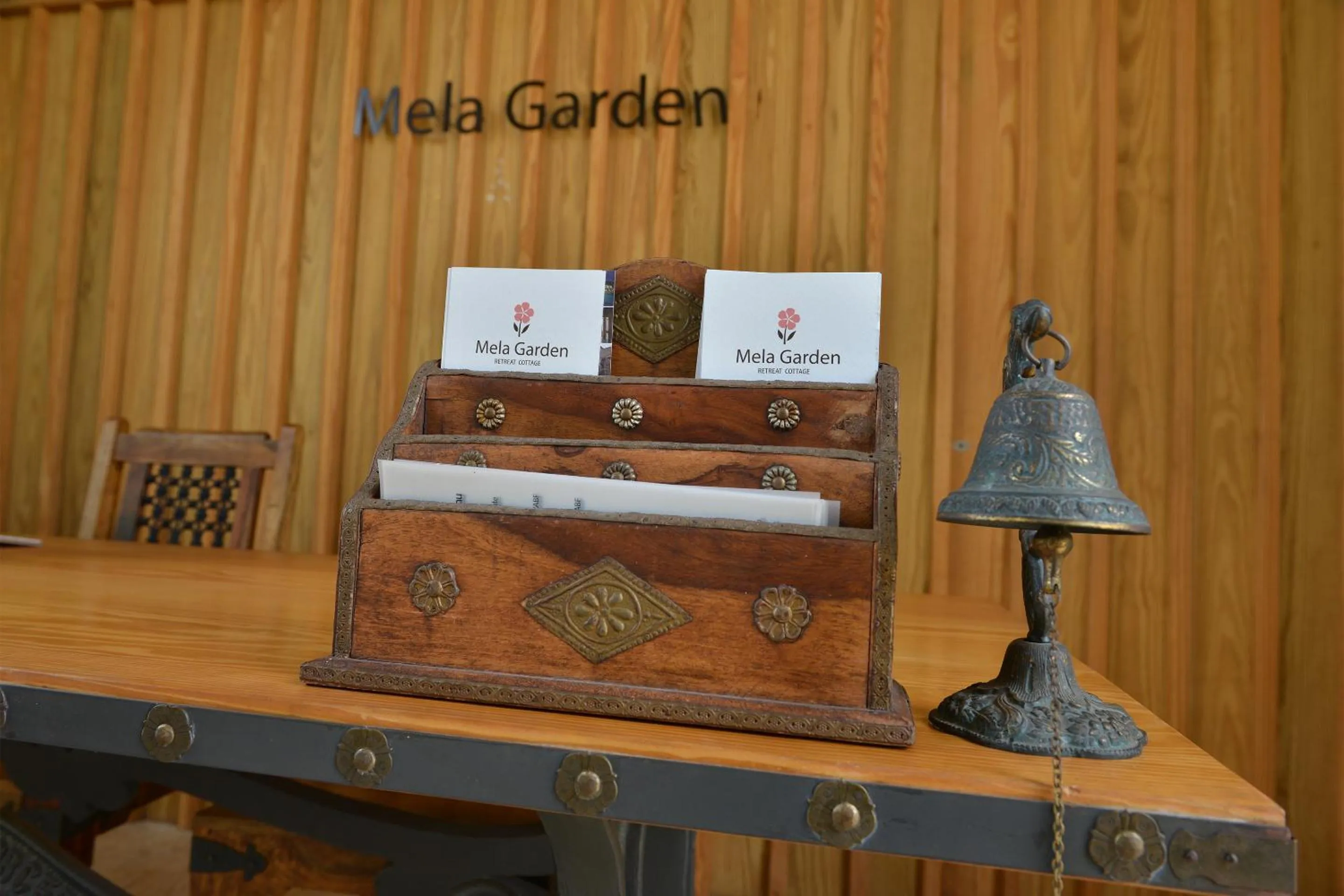 Decorative detail in Mela Garden Retreat Cottage