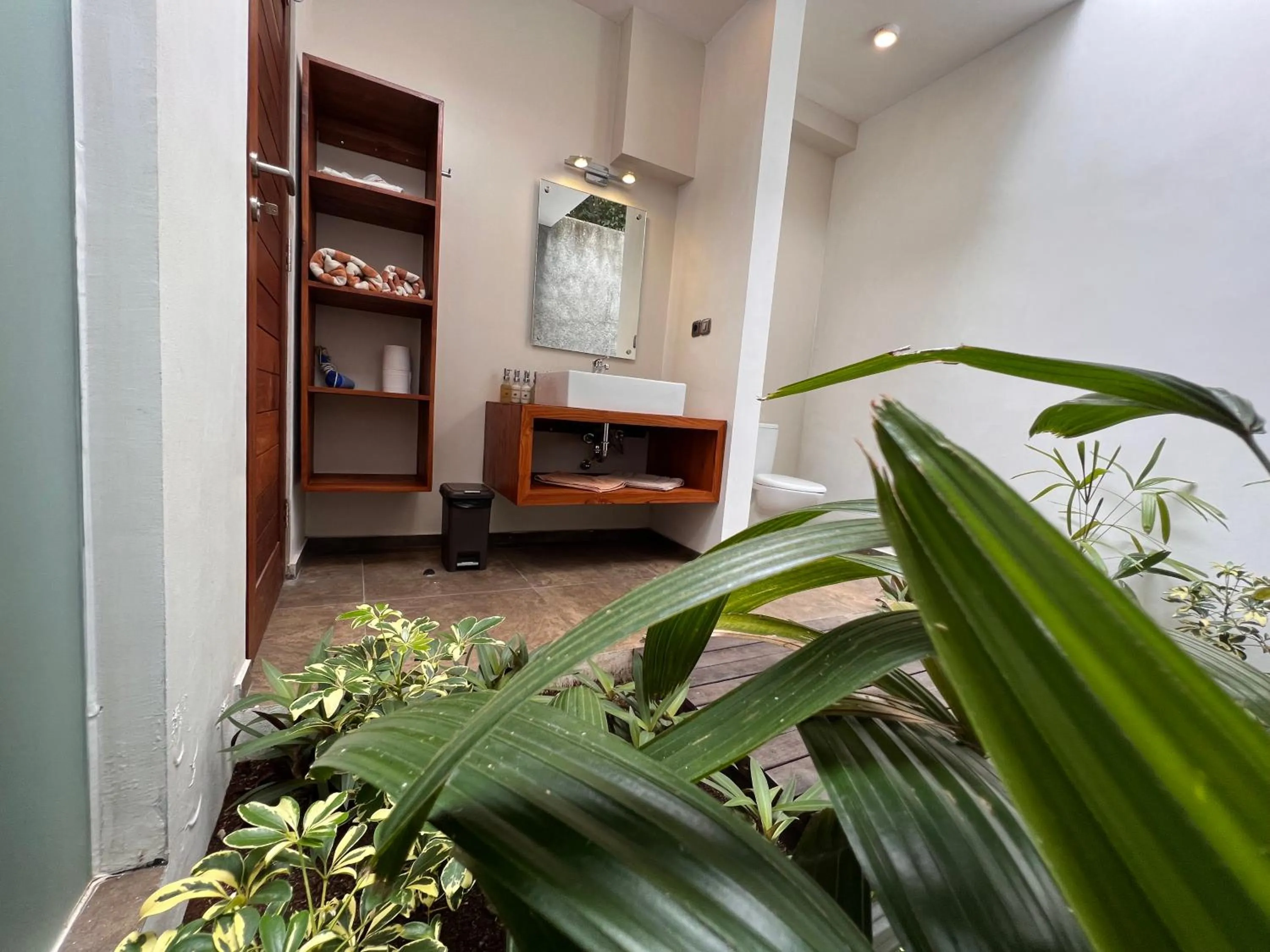 Open Air Bath in Relax Bali Dive & SPA ocean front resort