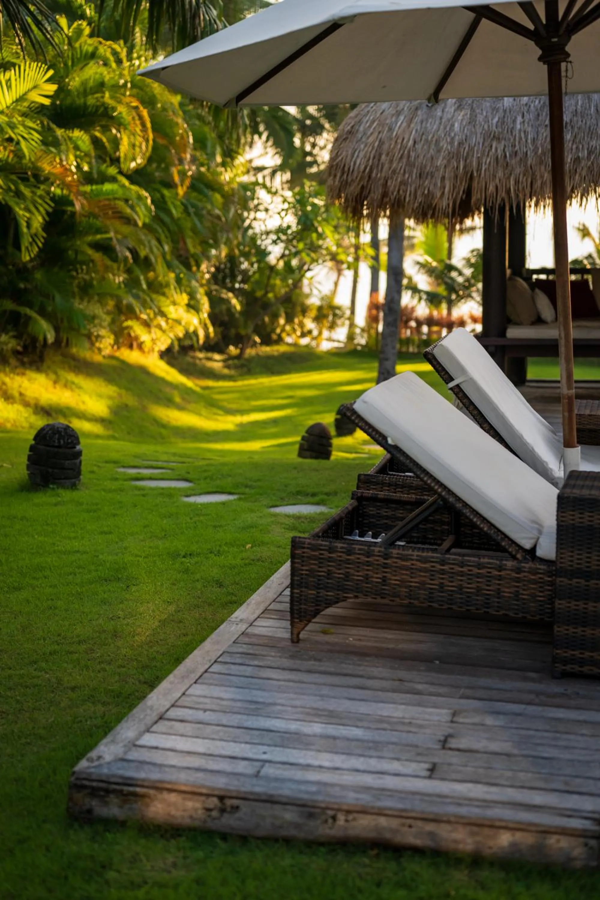 Garden in Relax Bali Dive & SPA ocean front resort