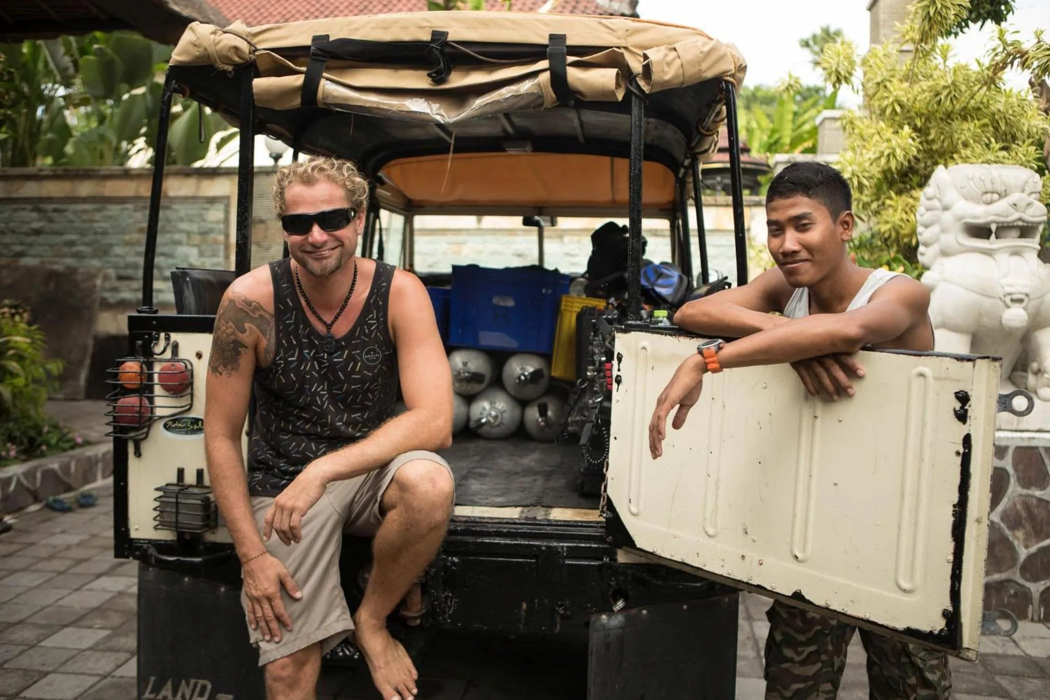 Staff in Relax Bali Dive & SPA ocean front resort