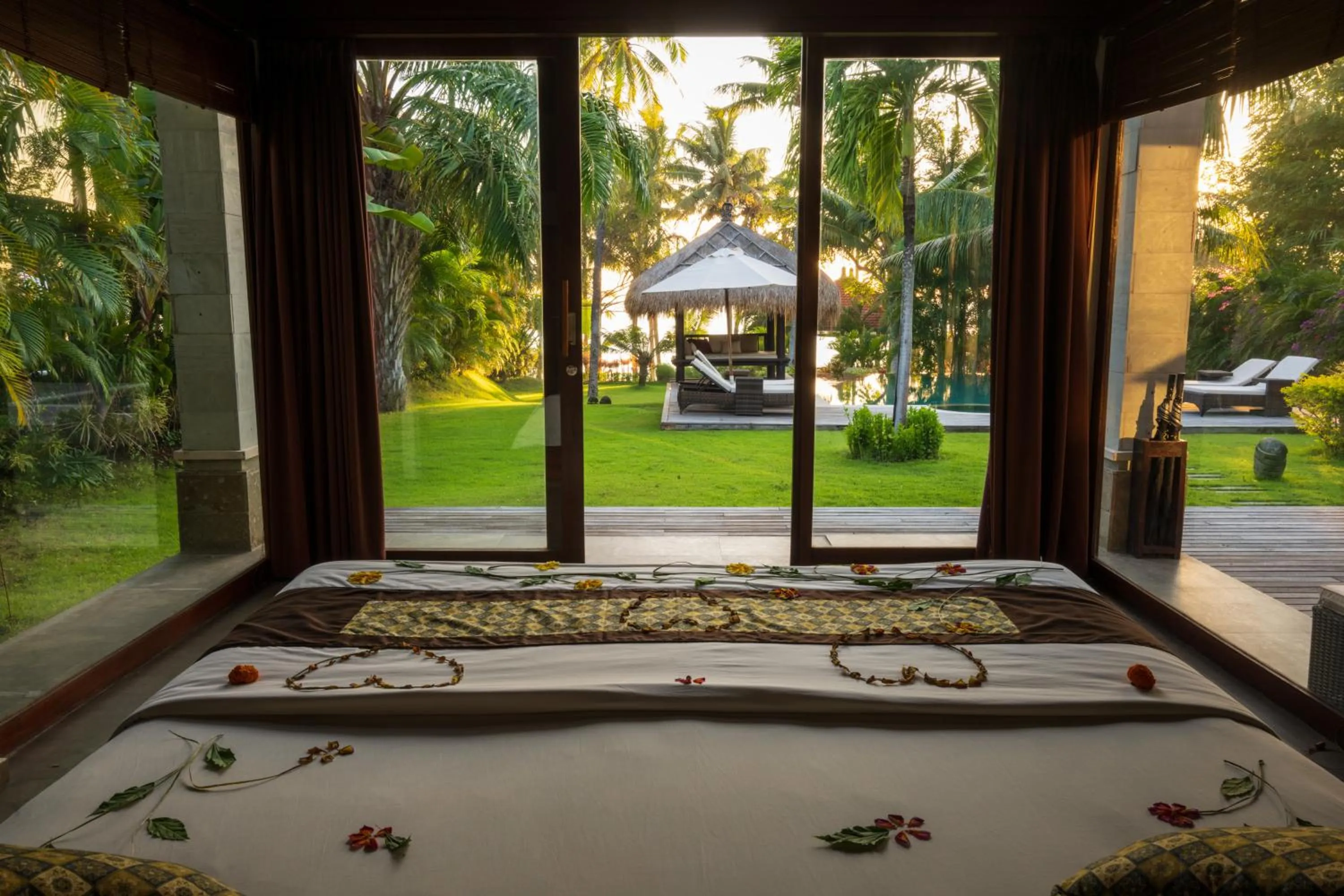 Pool view in Relax Bali Dive & SPA ocean front resort