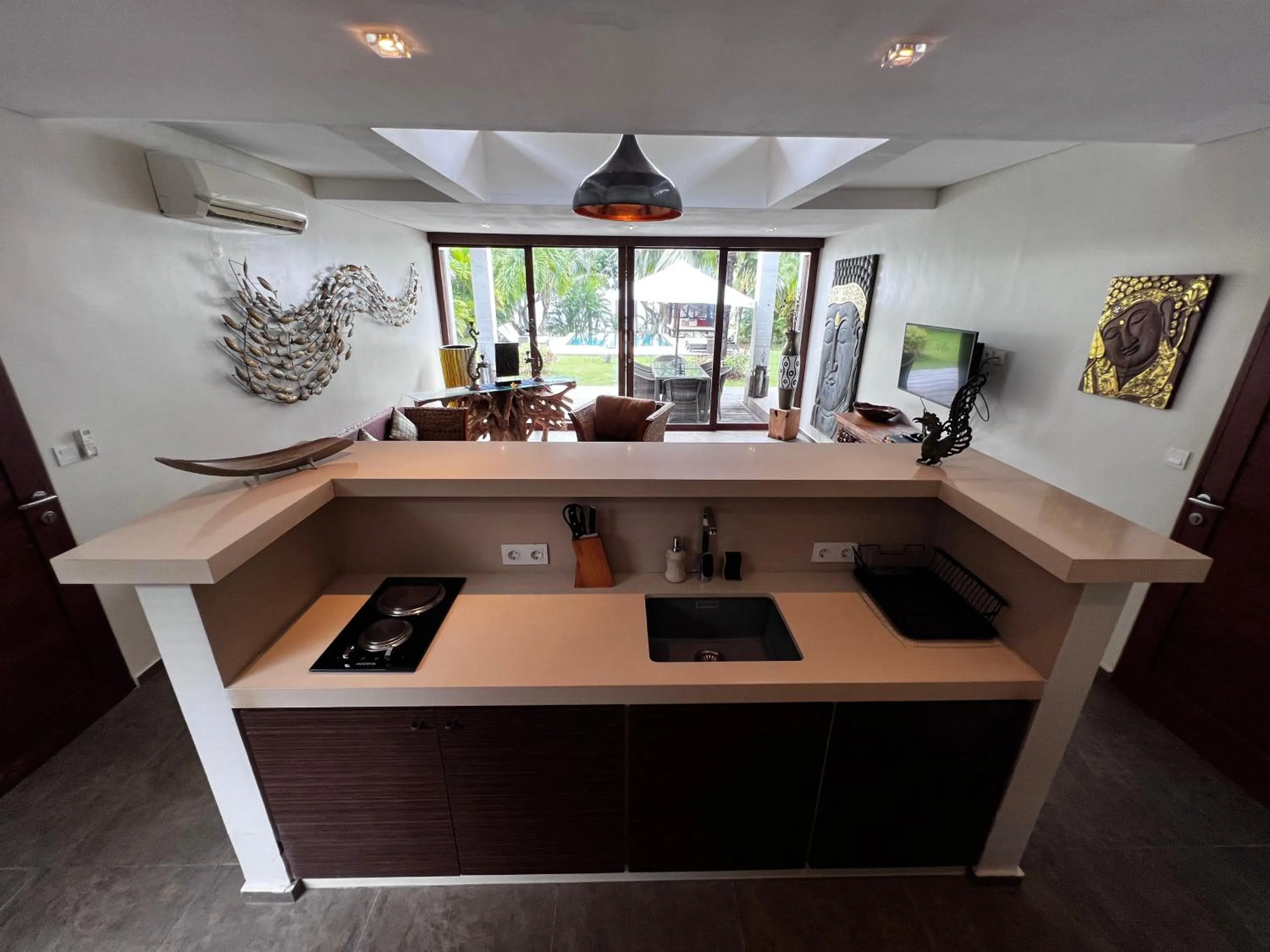 kitchen in Relax Bali Dive & SPA ocean front resort