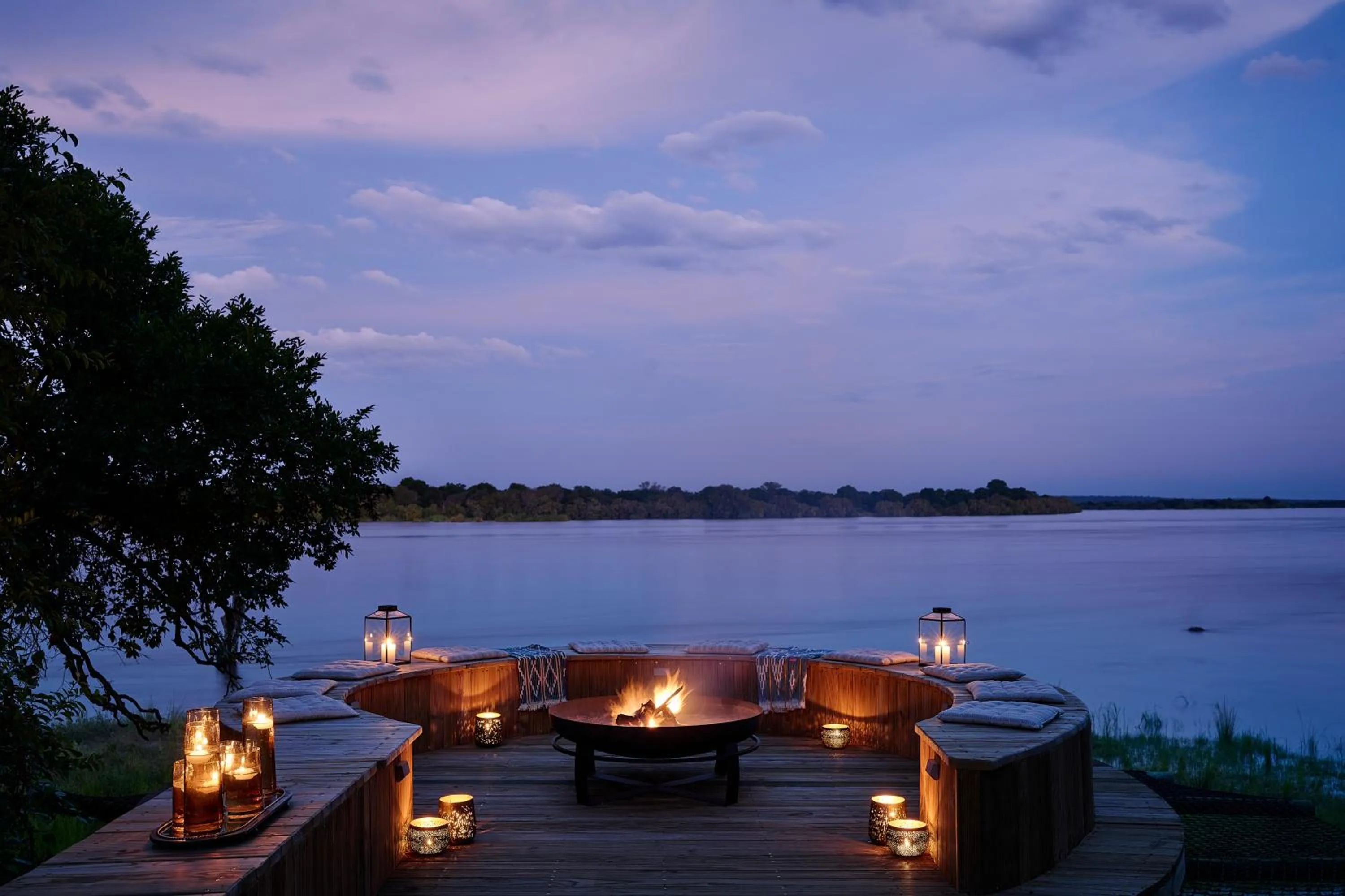 Natural landscape in Victoria Falls River Lodge