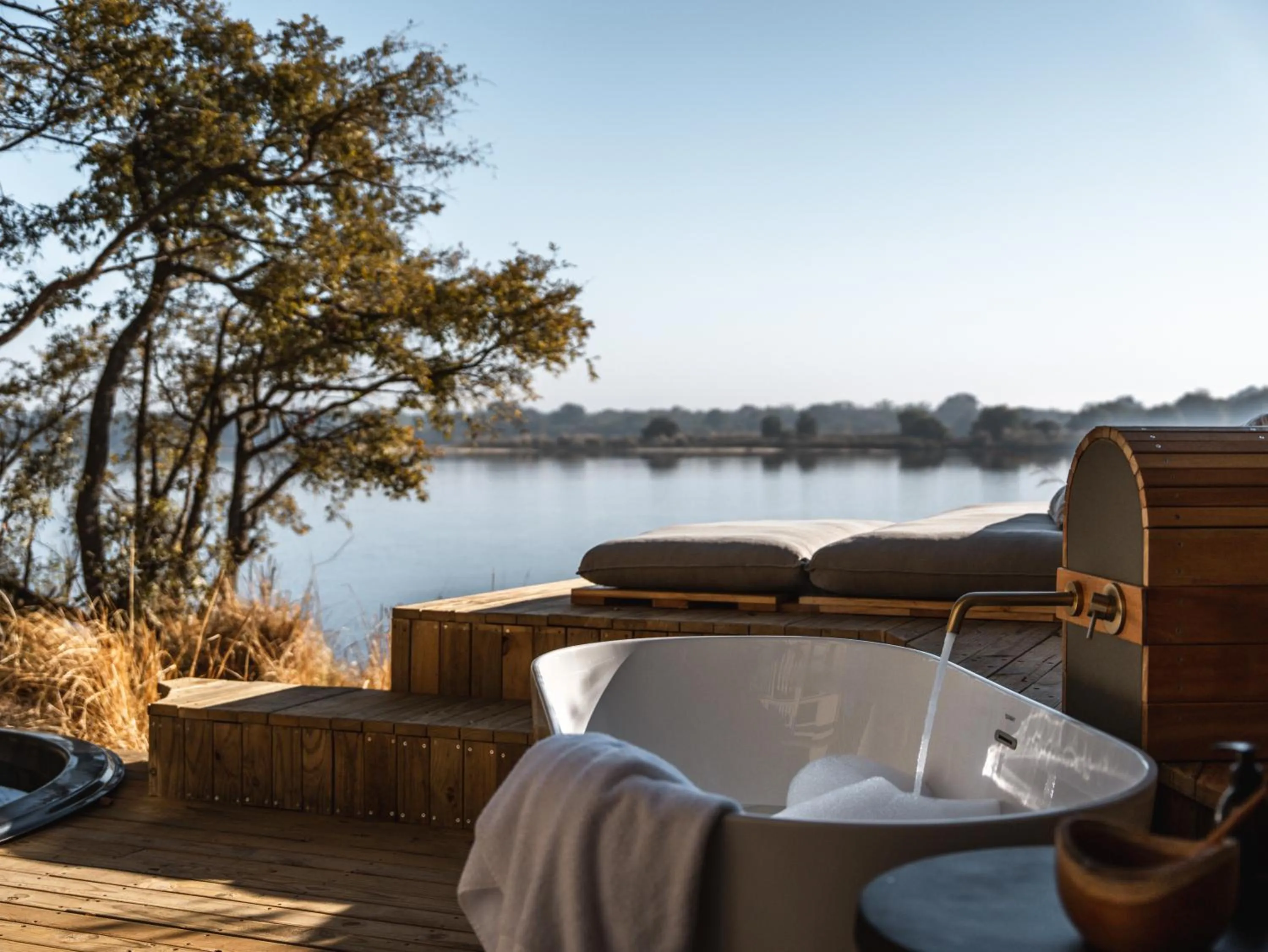 Natural landscape in Victoria Falls River Lodge