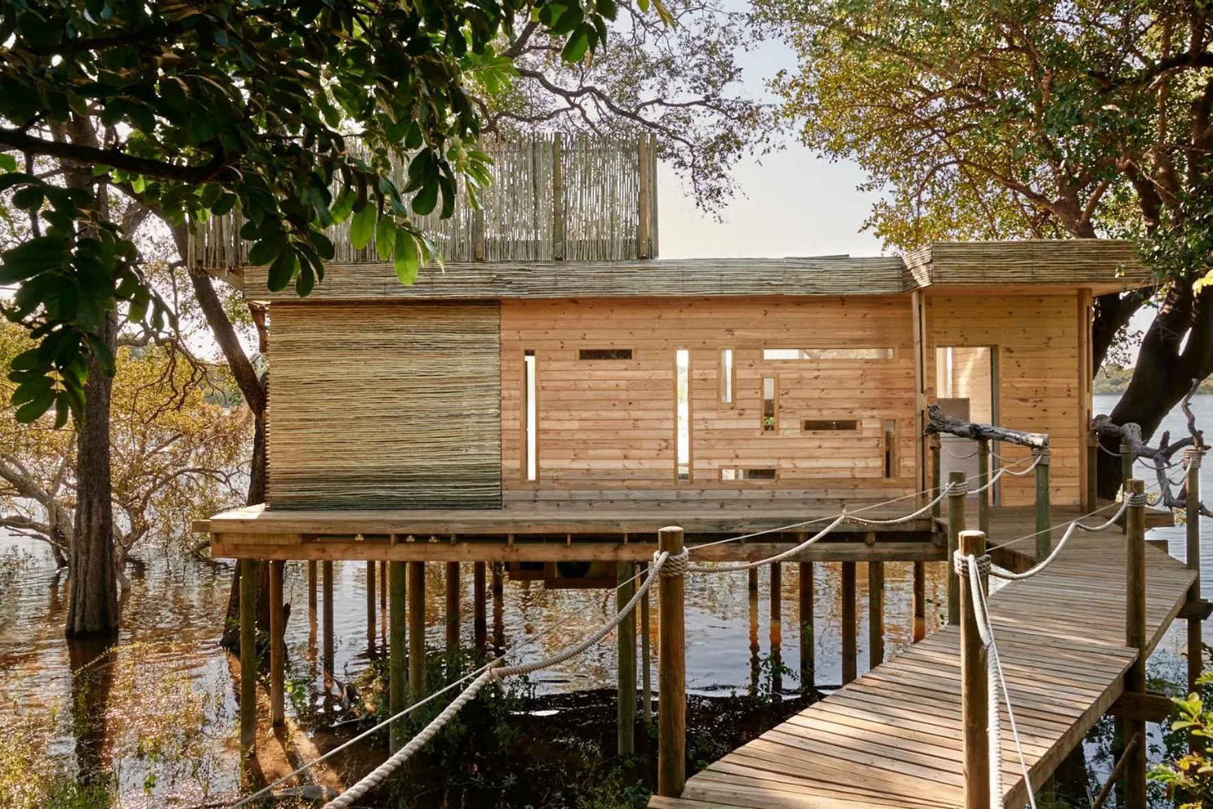 Property building in Victoria Falls River Lodge