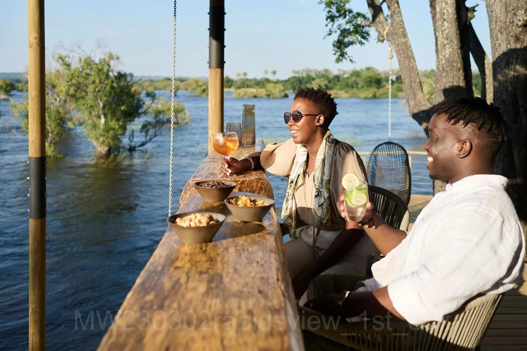 People in Victoria Falls River Lodge