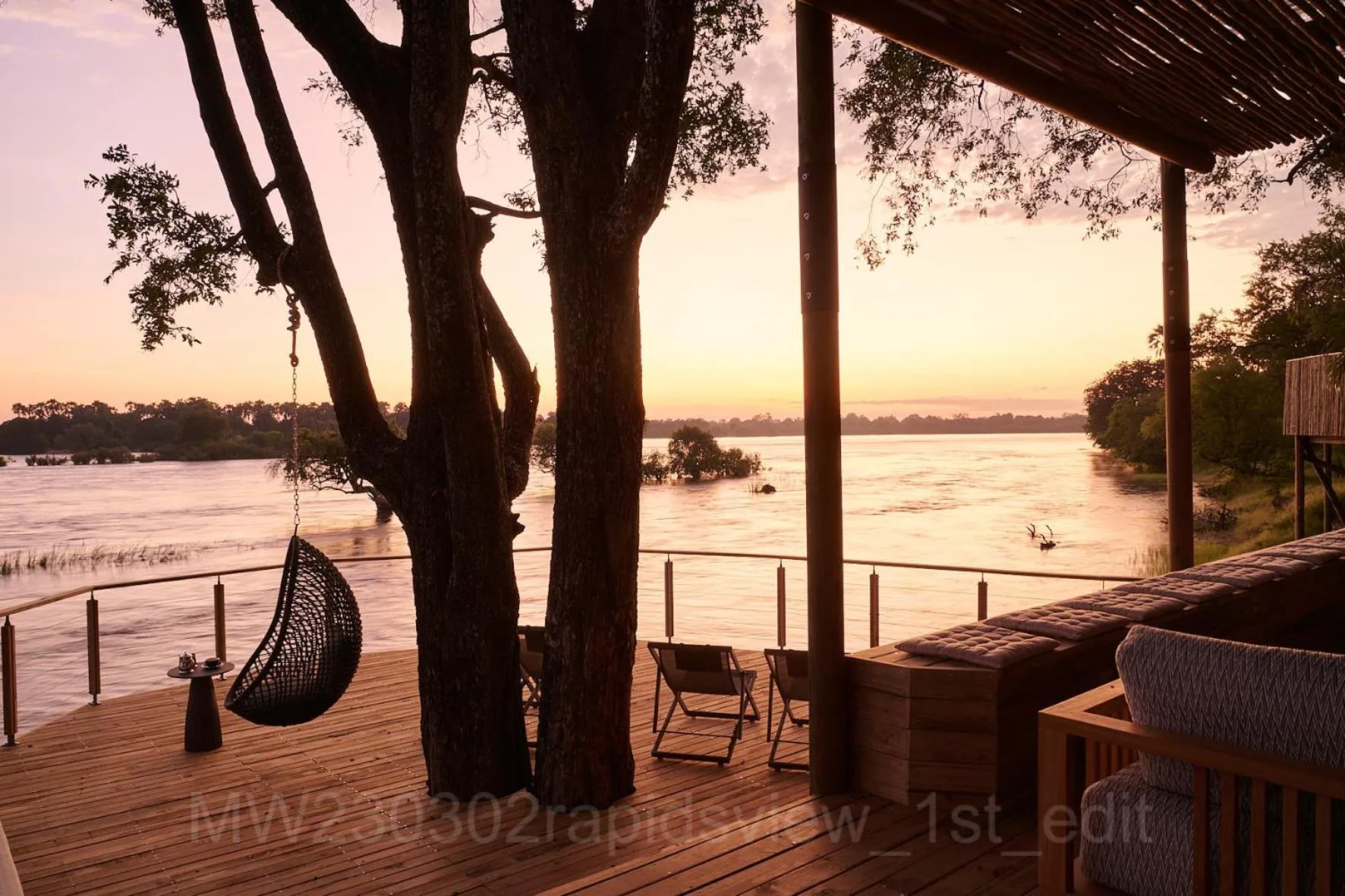 River view in Victoria Falls River Lodge