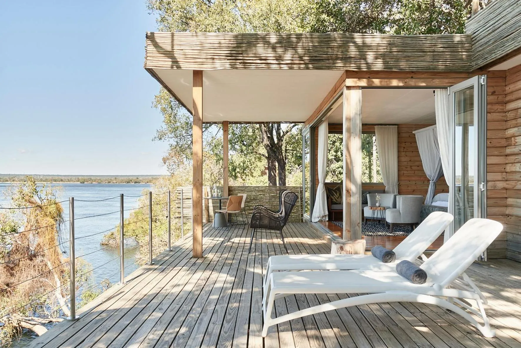 River view in Victoria Falls River Lodge