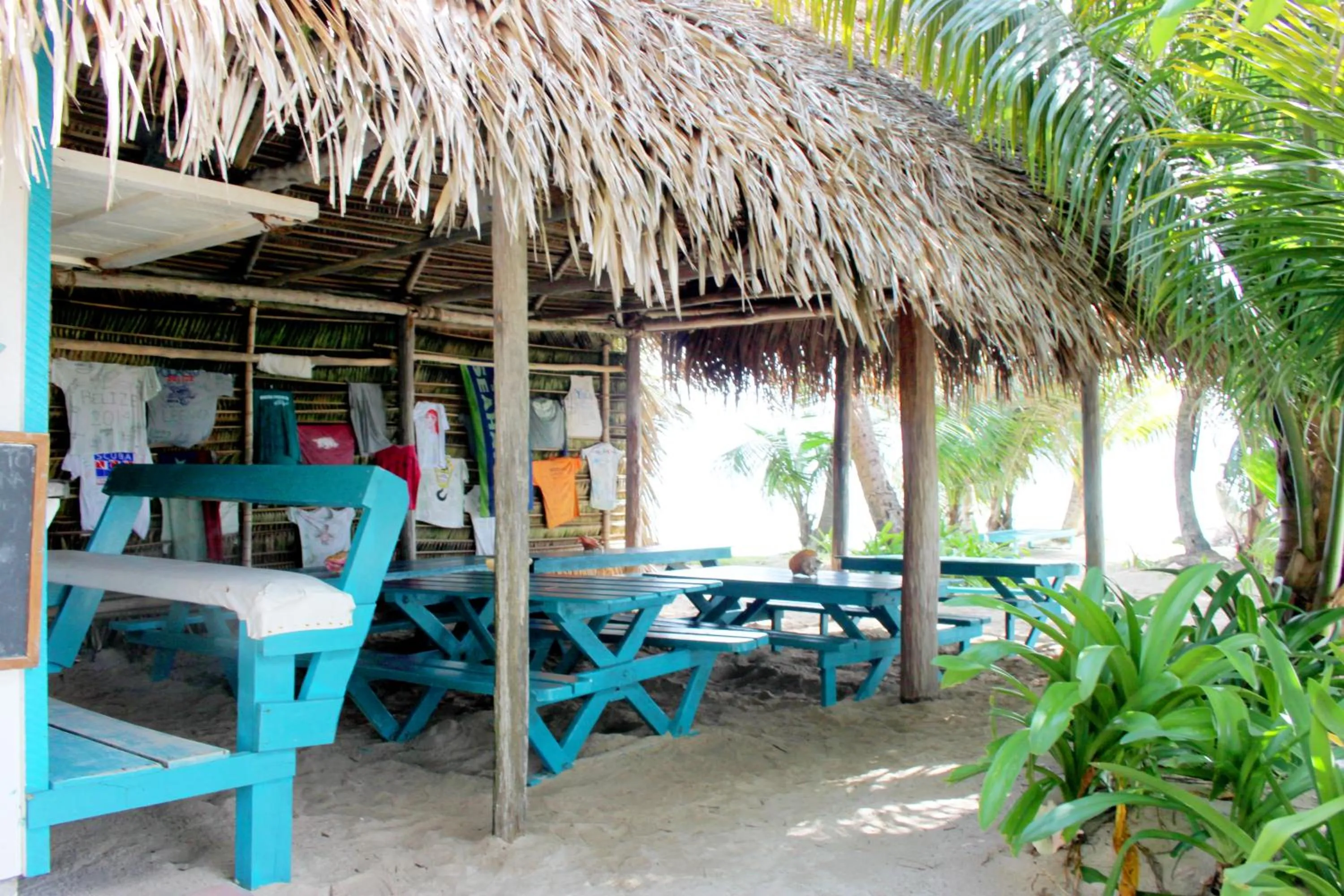 Patio in Ranguana Caye Cabanas