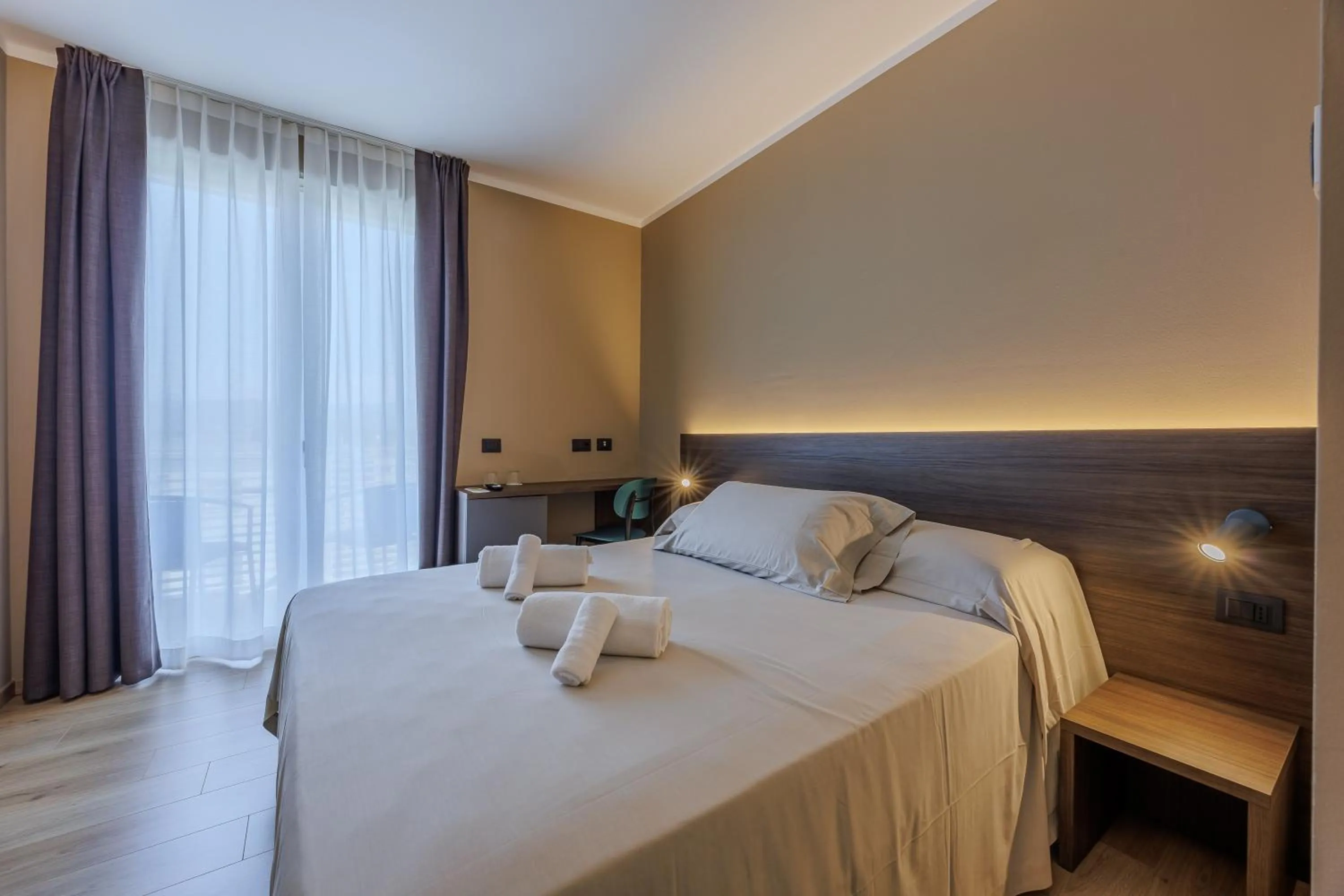 Bed in Hotel San Marco