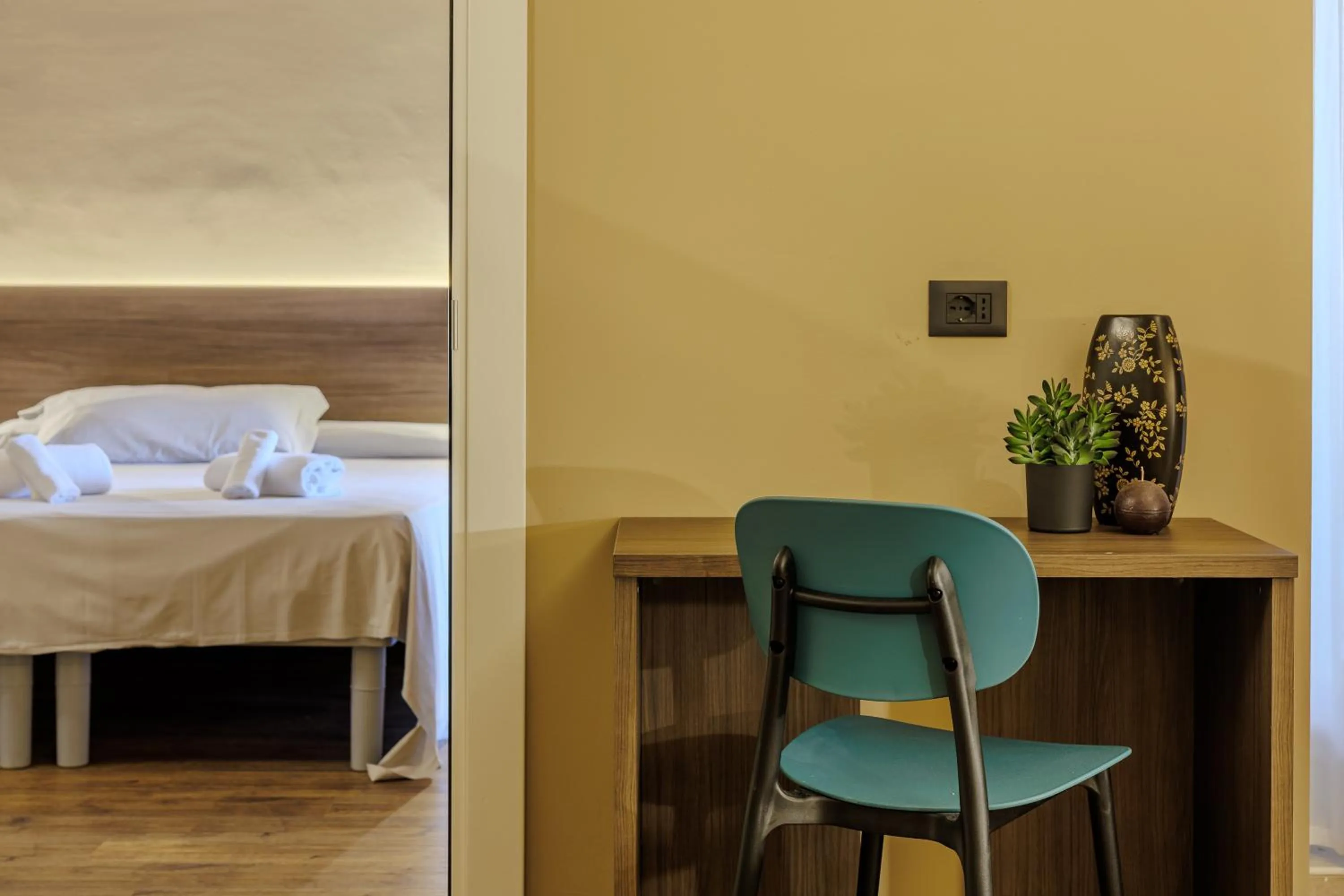 Bed in Hotel San Marco