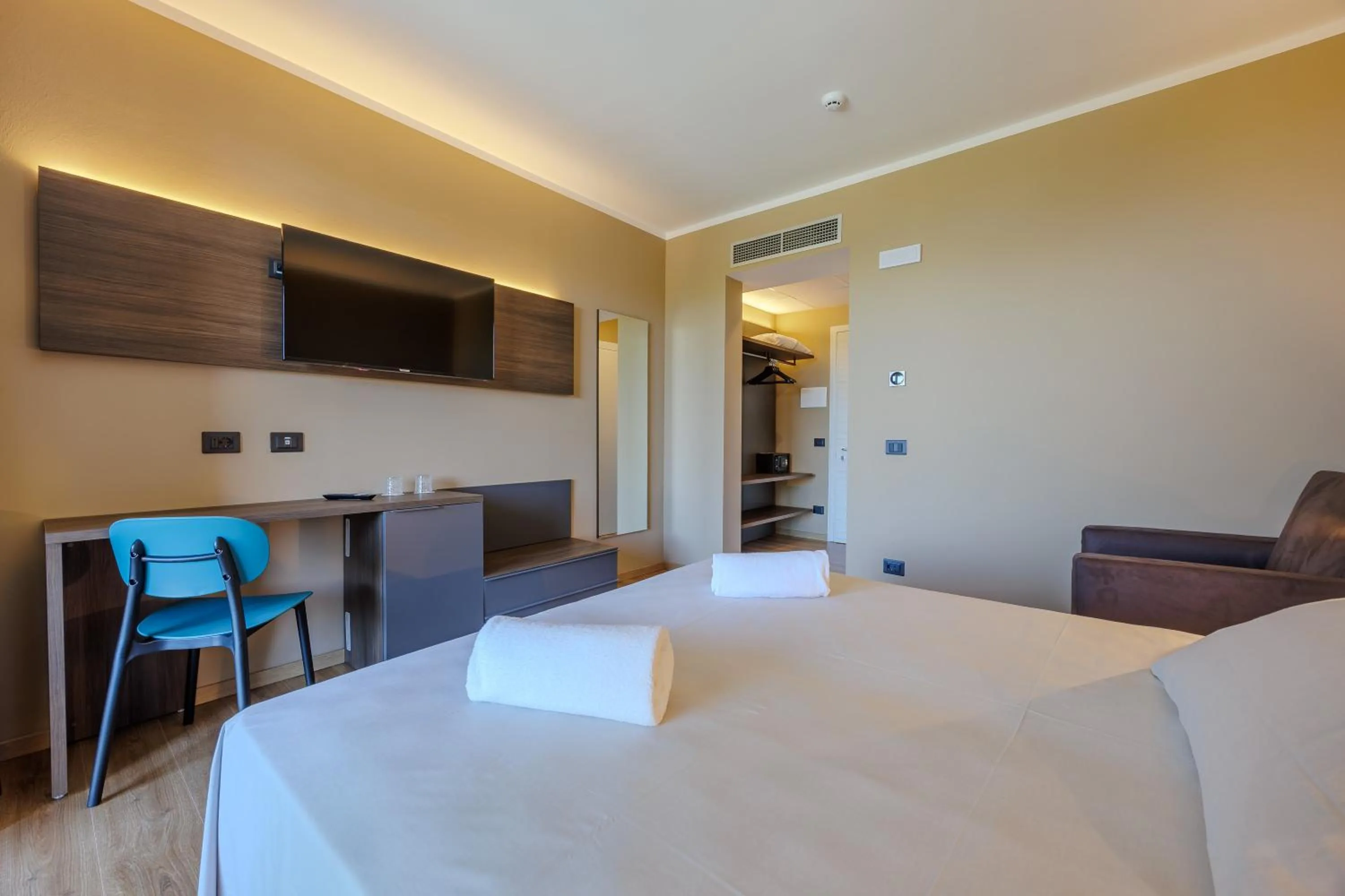 Bed in Hotel San Marco