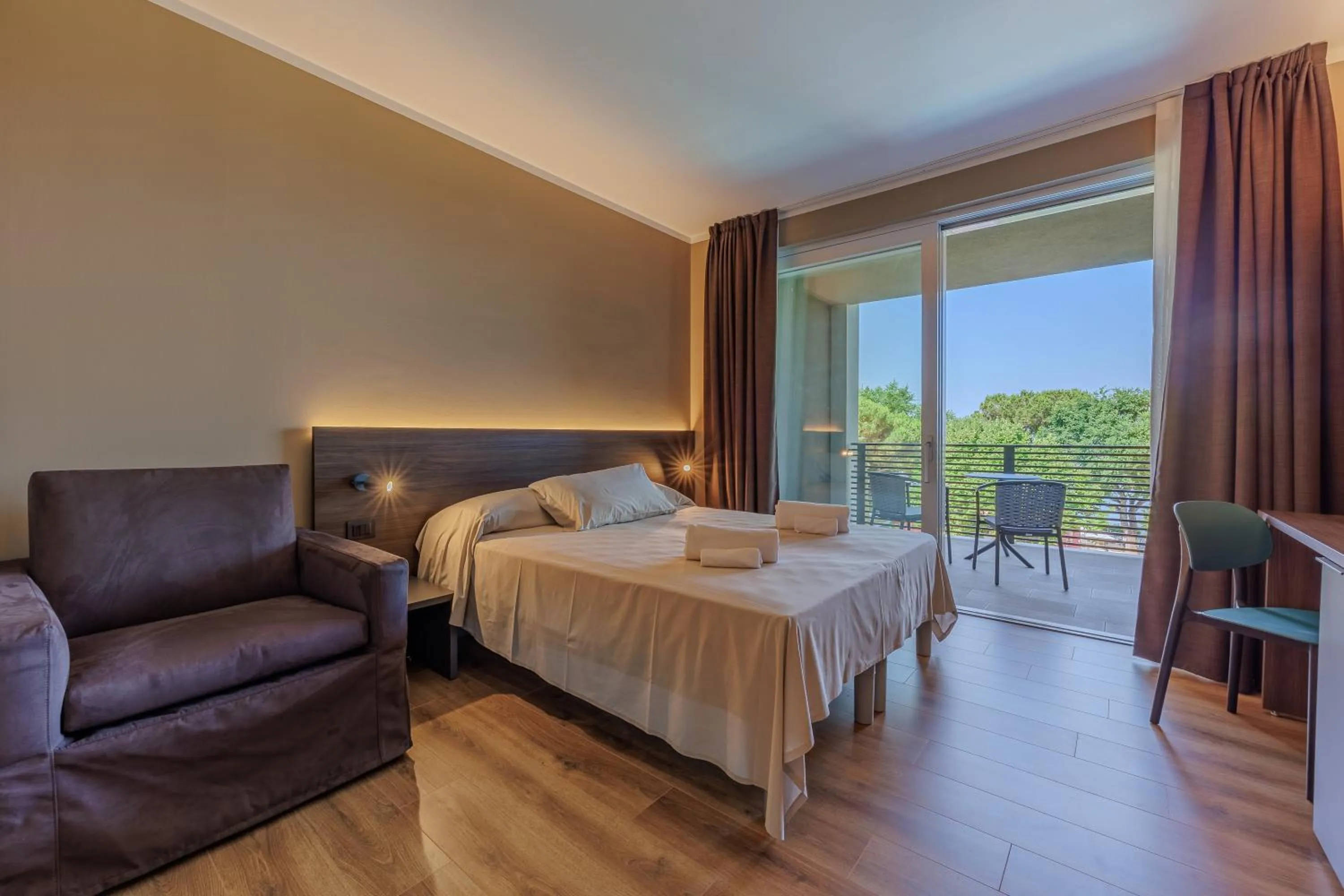 Bed in Hotel San Marco