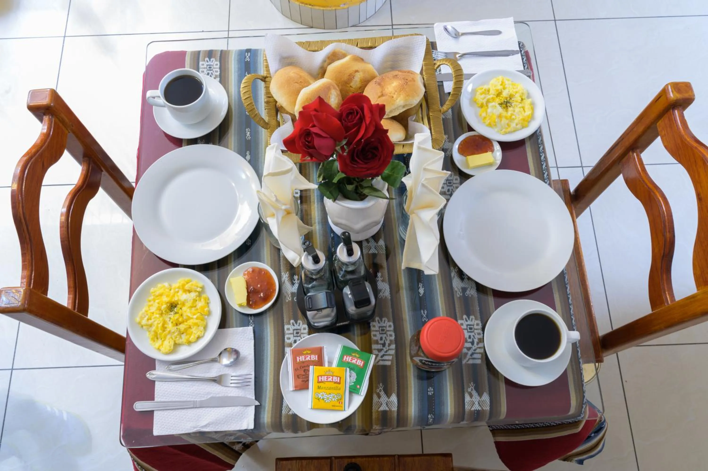 Breakfast in Hostel Sol Andina Inn