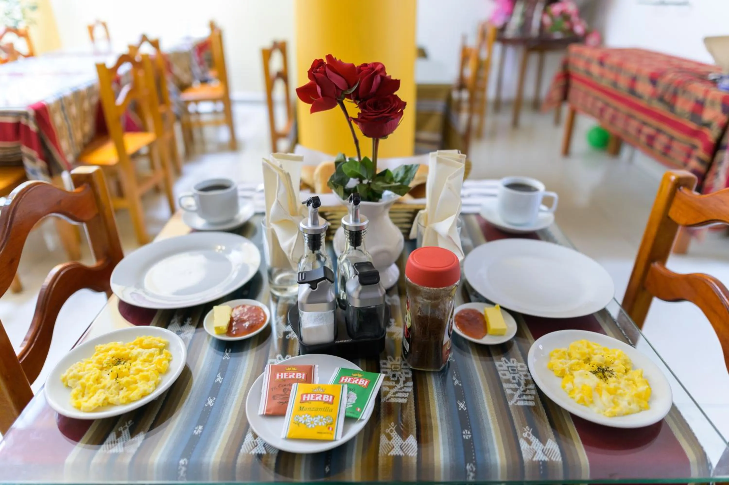 Breakfast in Hostel Sol Andina Inn