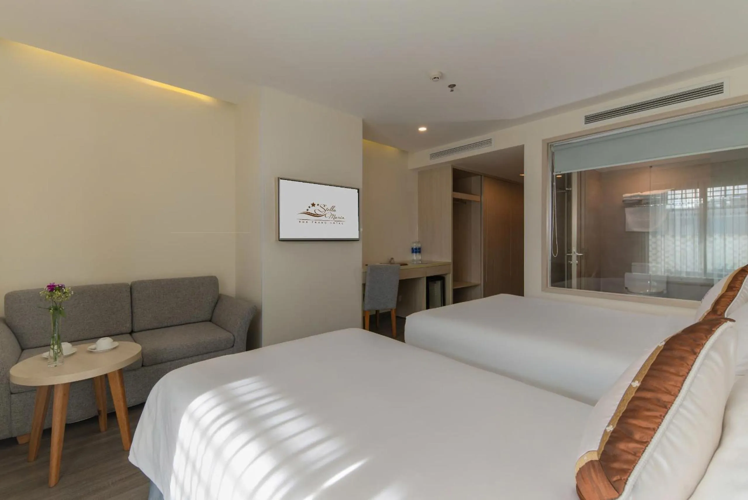 Bed in Stella Maris Nha Trang Hotel