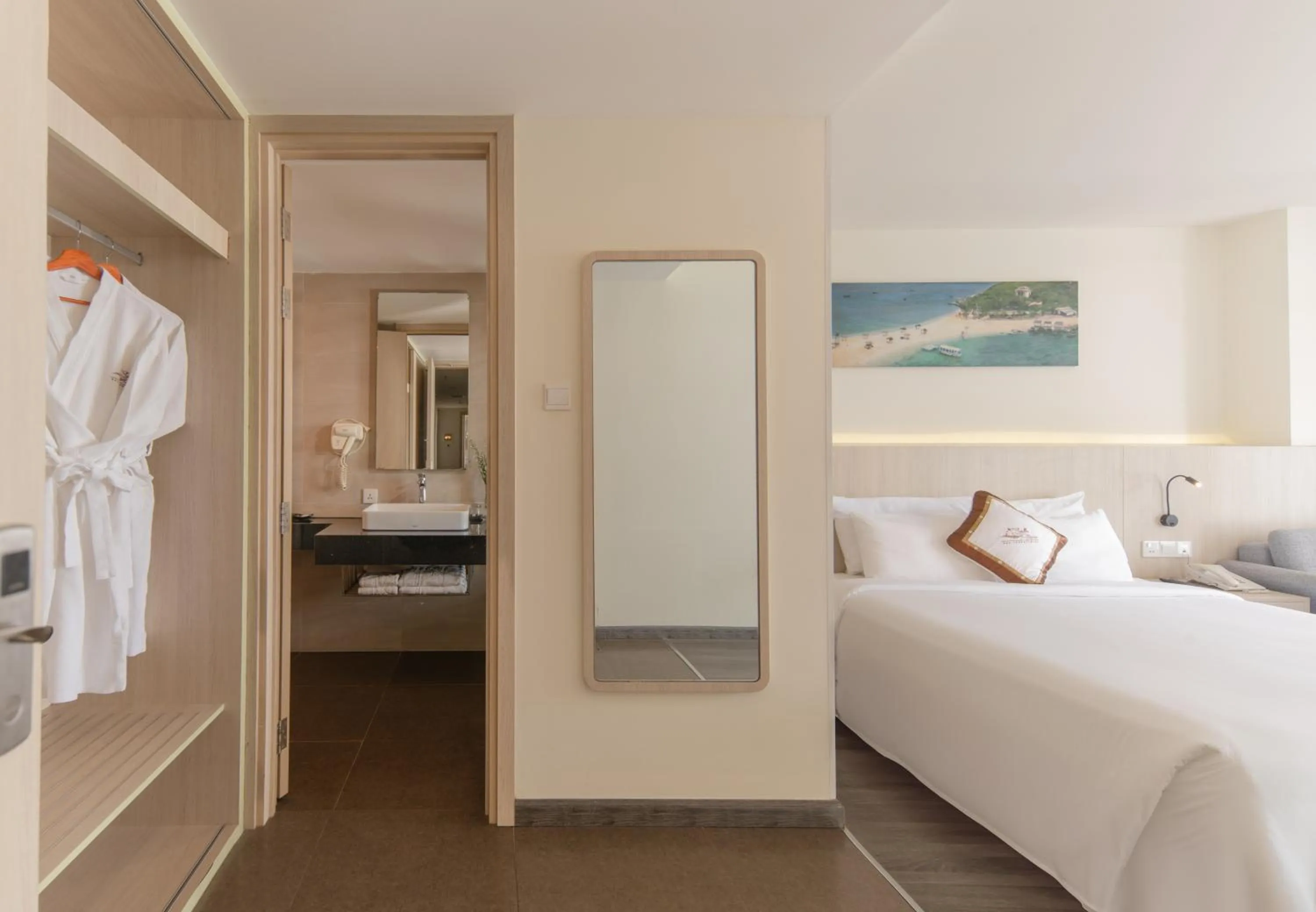 Bed in Stella Maris Nha Trang Hotel