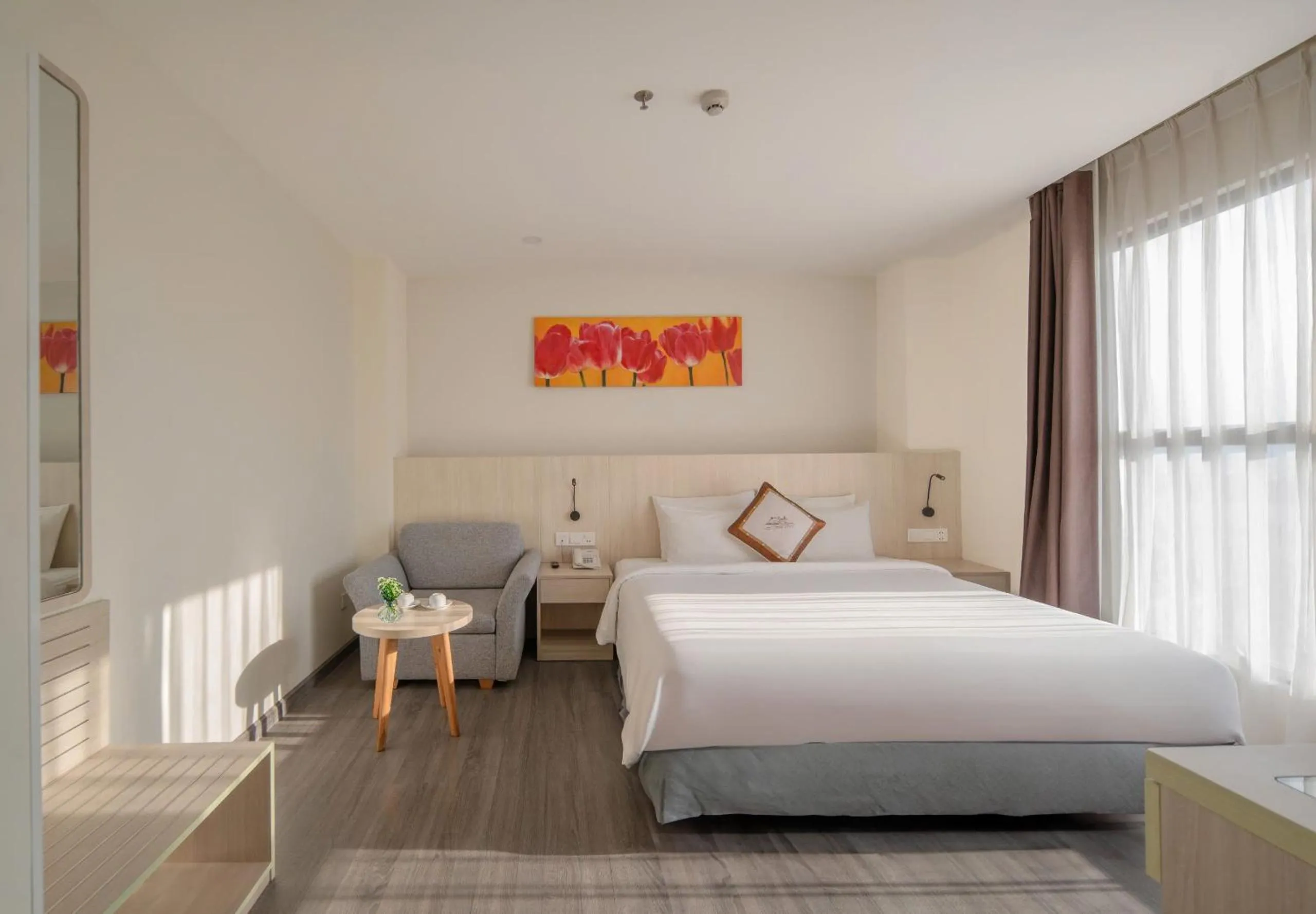 Bed in Stella Maris Nha Trang Hotel