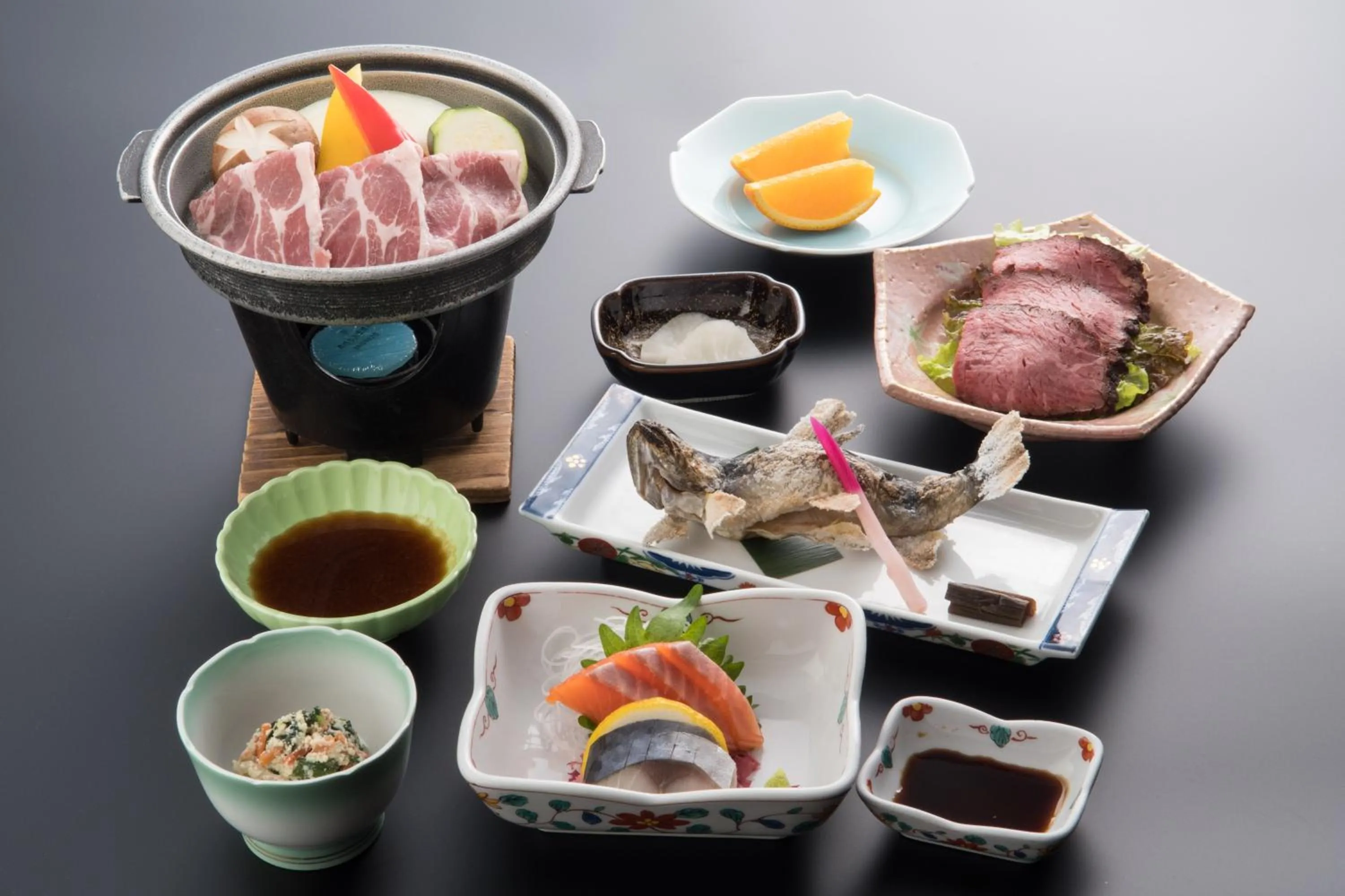 Dinner in Yachi Onsen