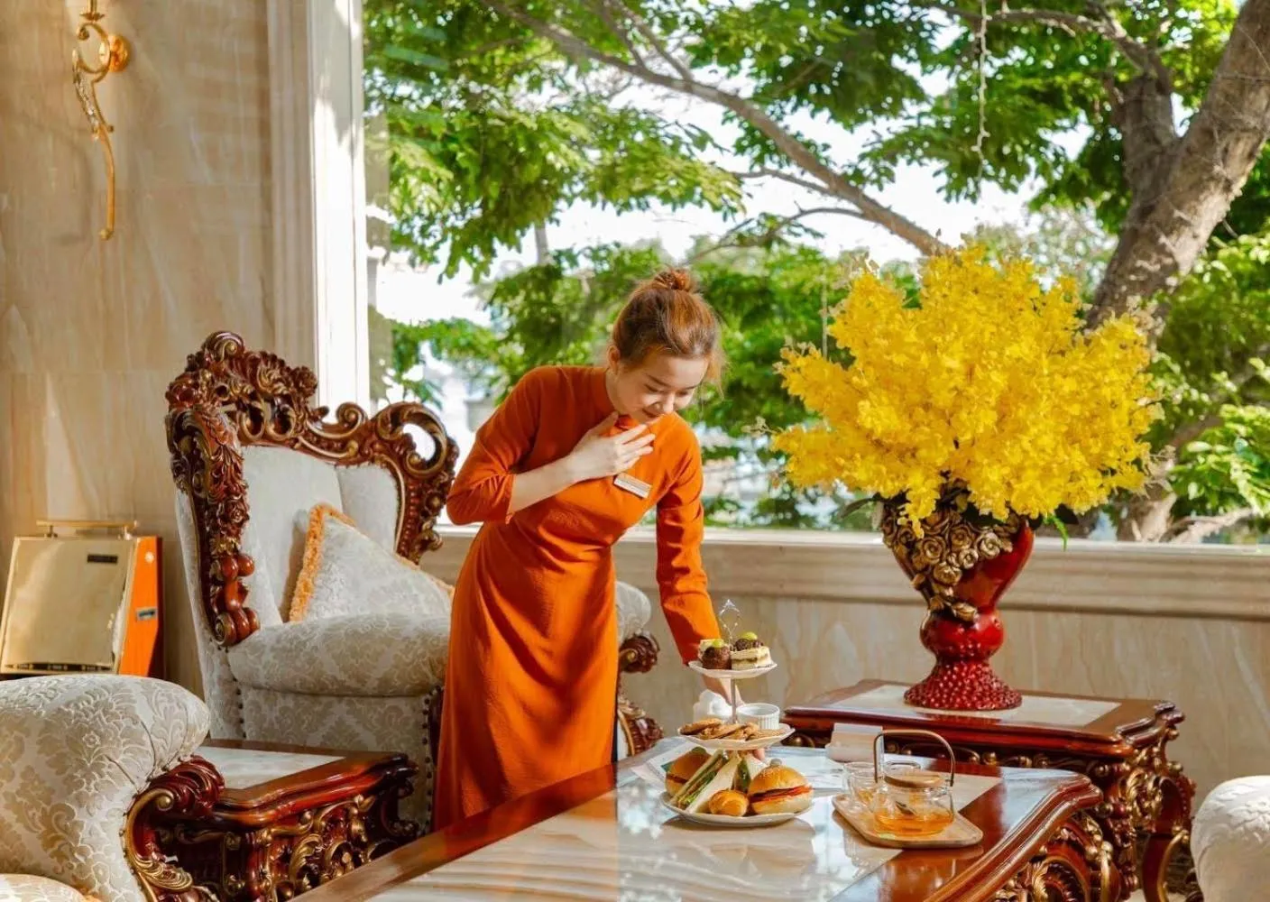 Lobby or reception in Riverside Hotel Quang Binh
