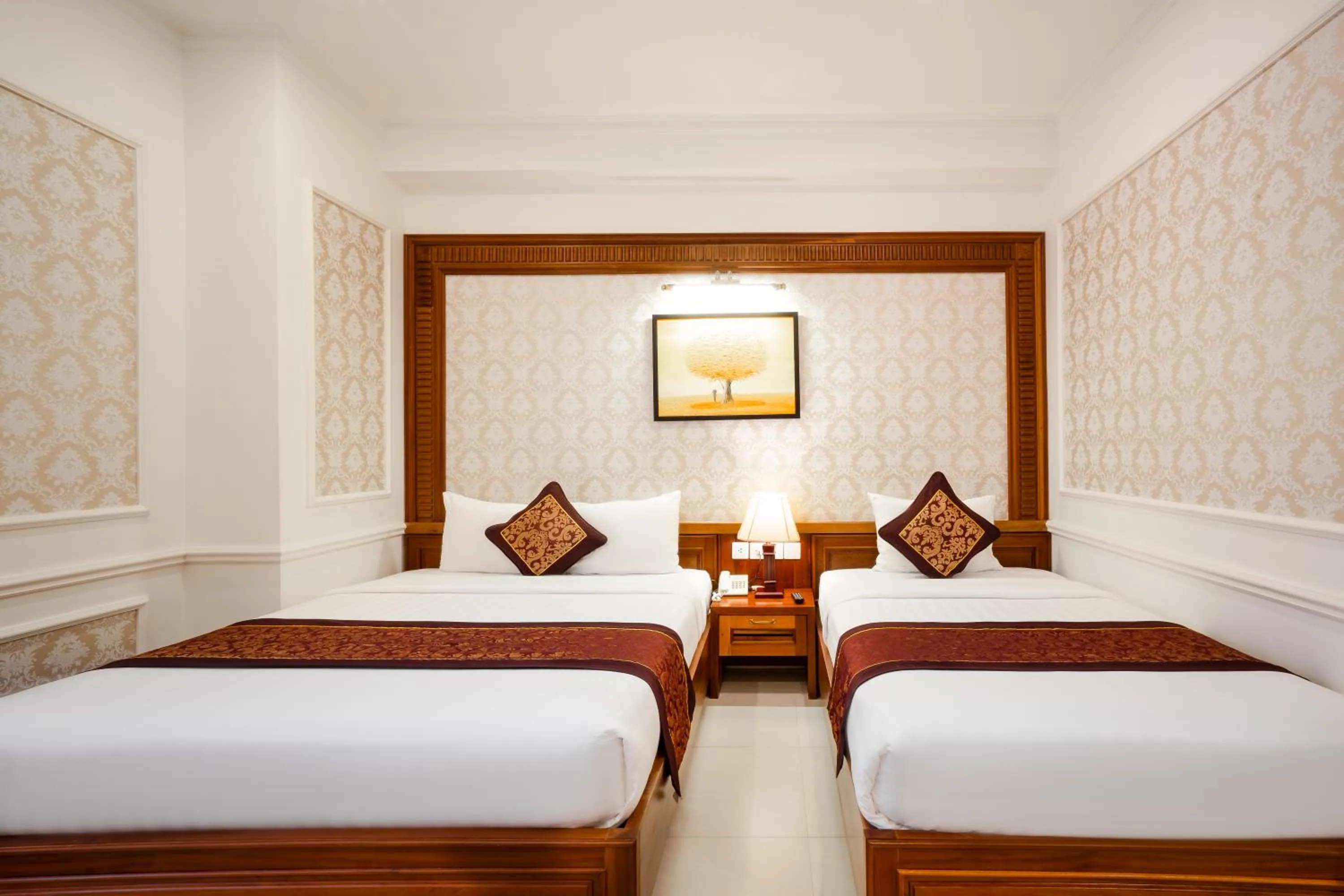 Bed in Riverside Hotel Quang Binh