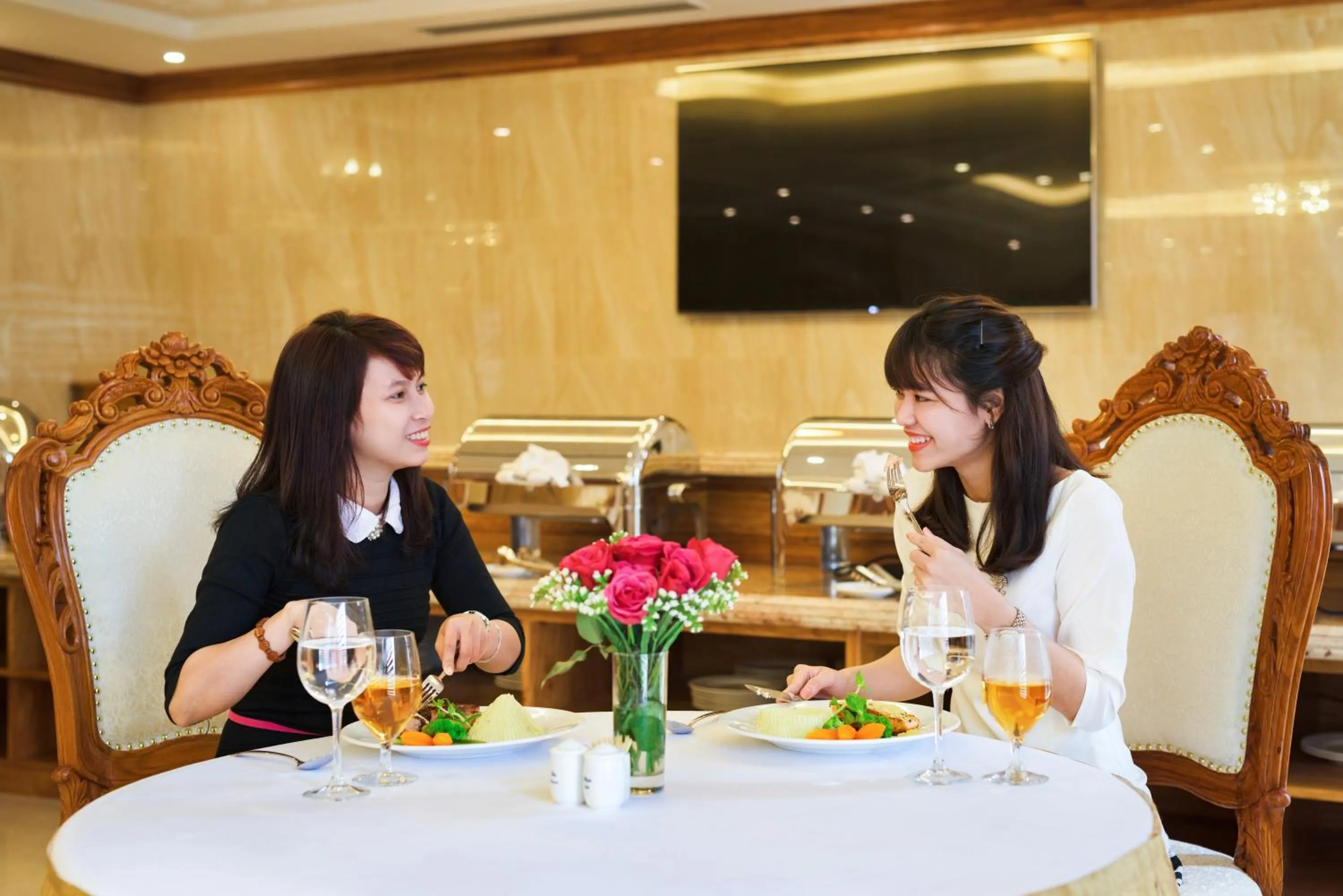 group of guests in Riverside Hotel Quang Binh