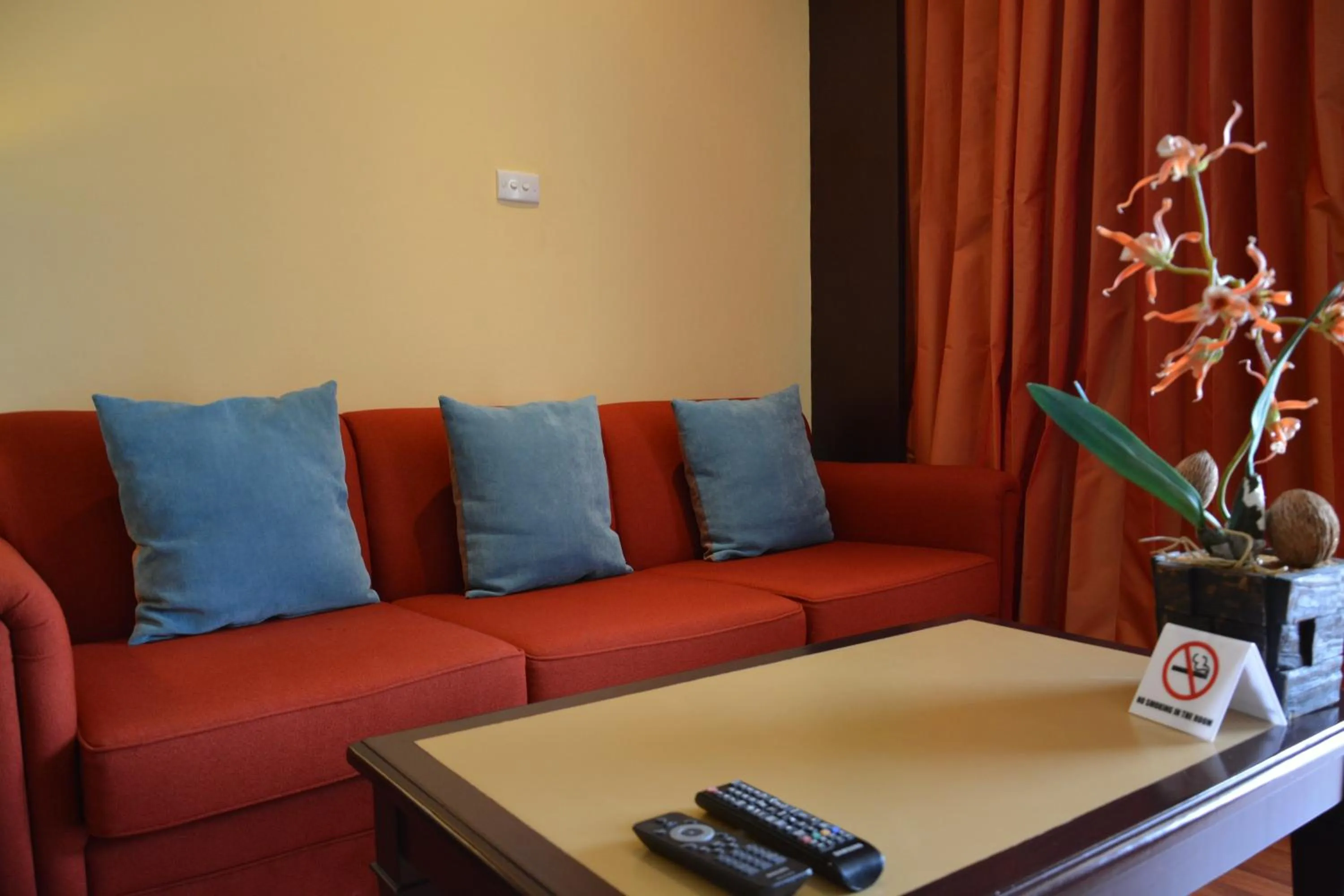 Seating area in Sir James Resort