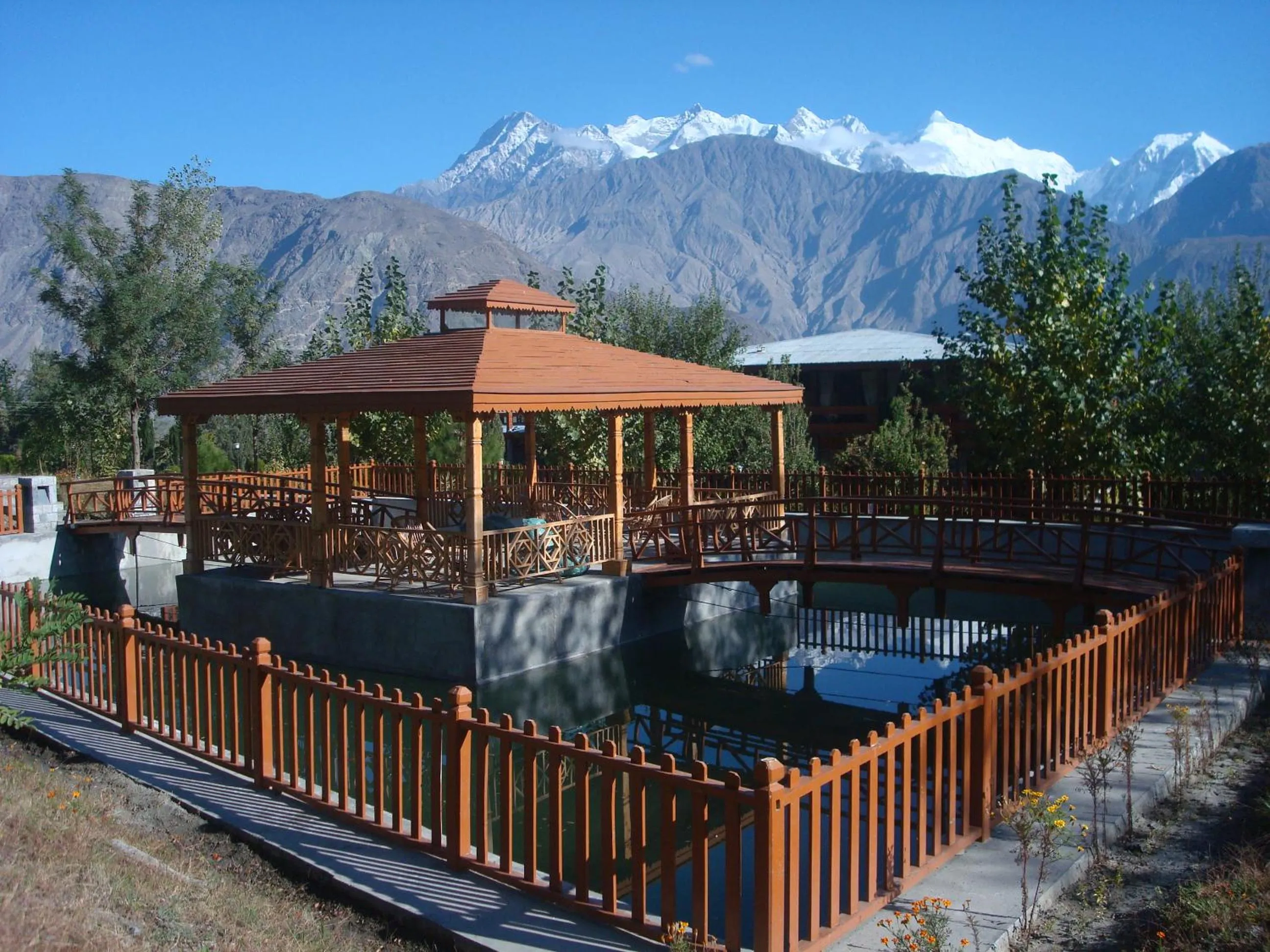 Garden in Gilgit Serena Hotel