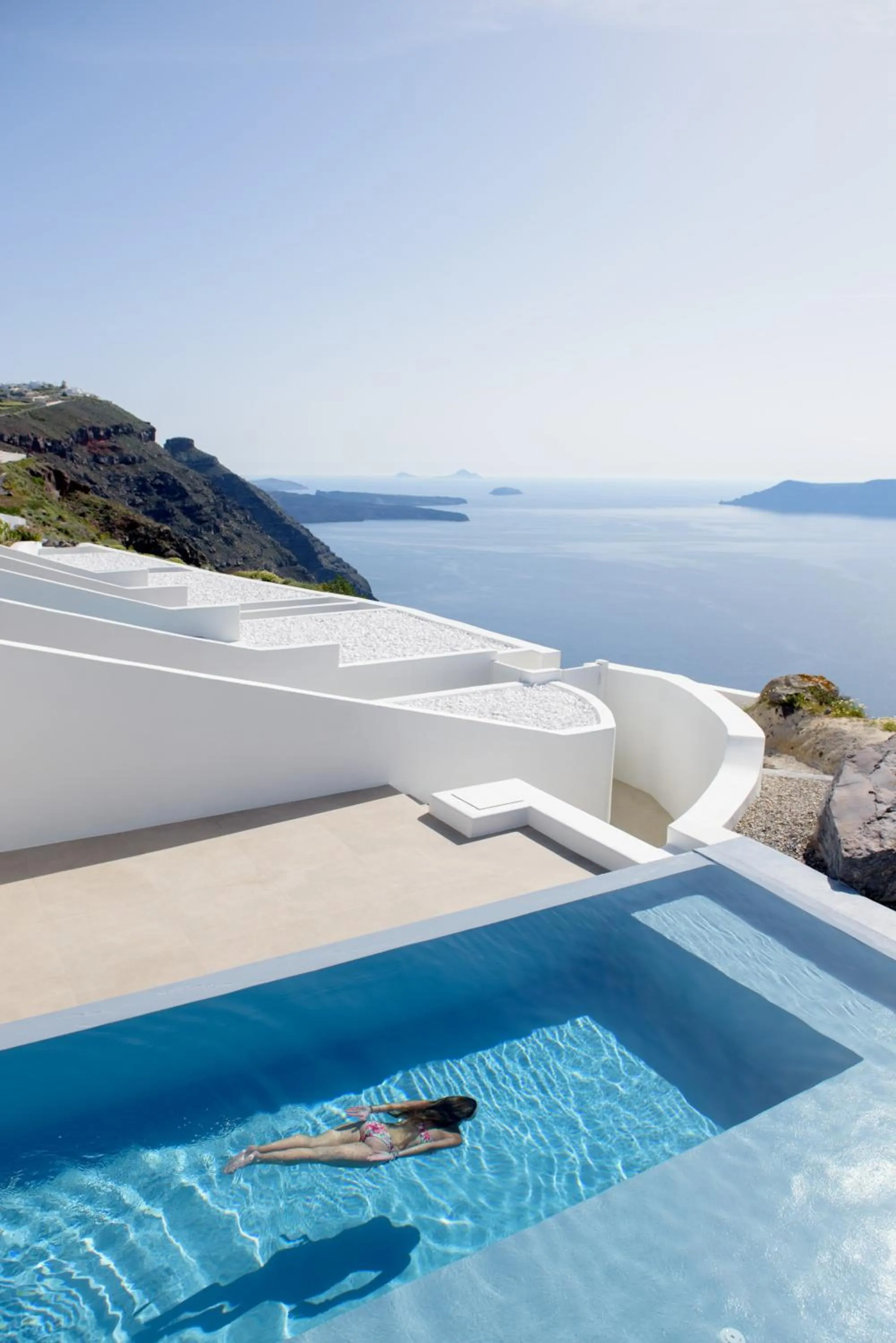 Natural landscape in Cavo Tagoo Santorini