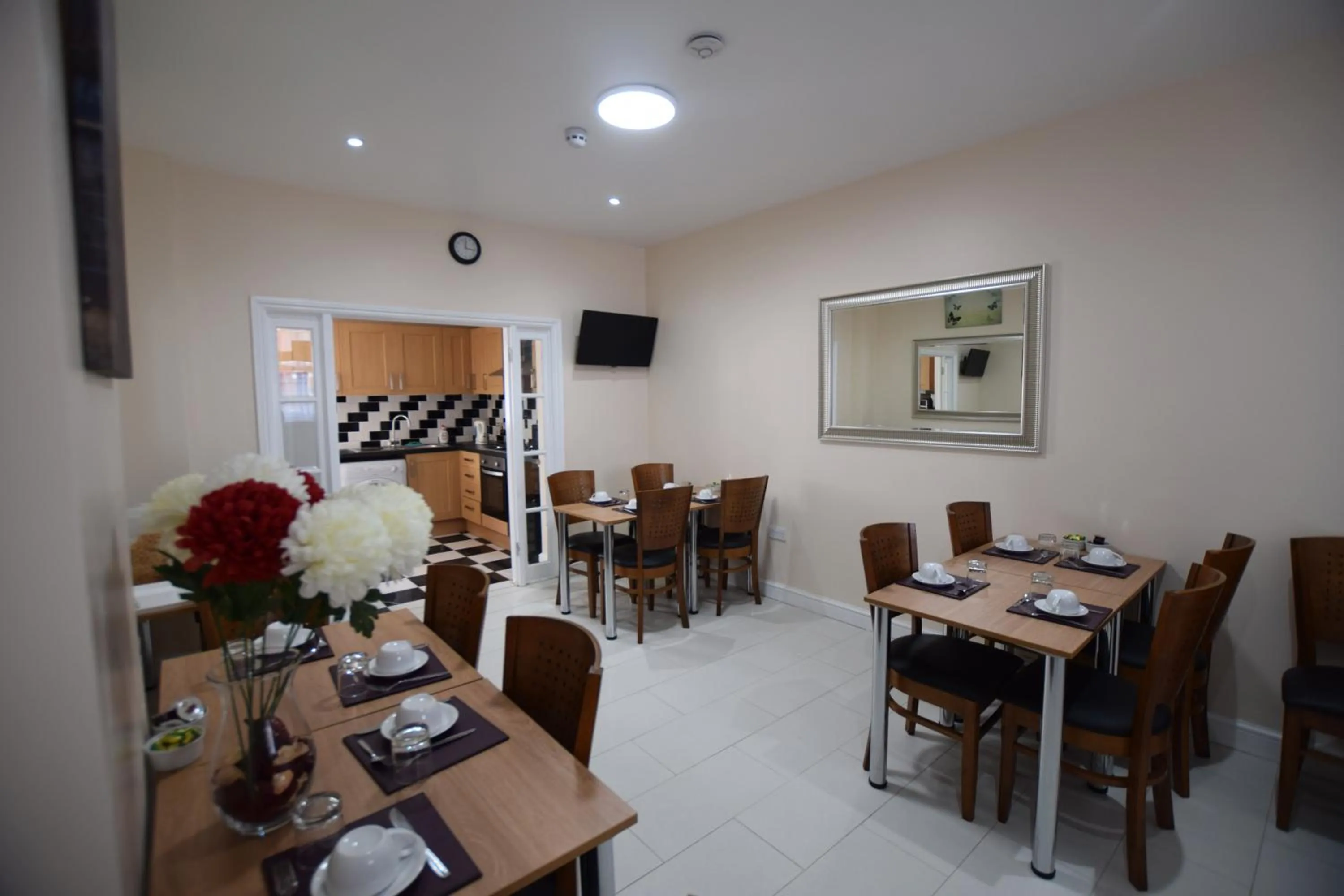 Dining area in Woodlands Lodge Ilford
