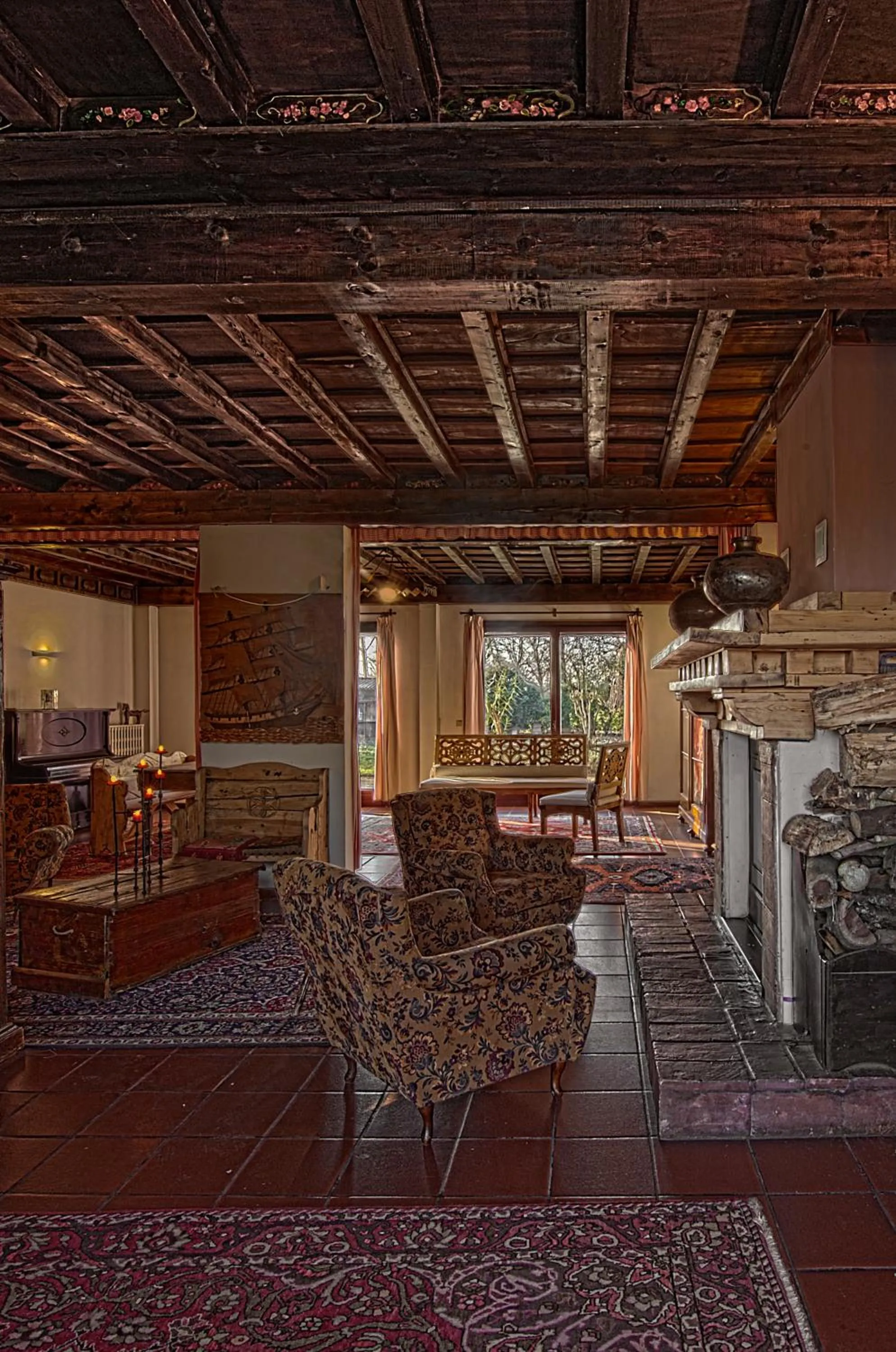 Communal lounge/ TV room in Villa Belfiore