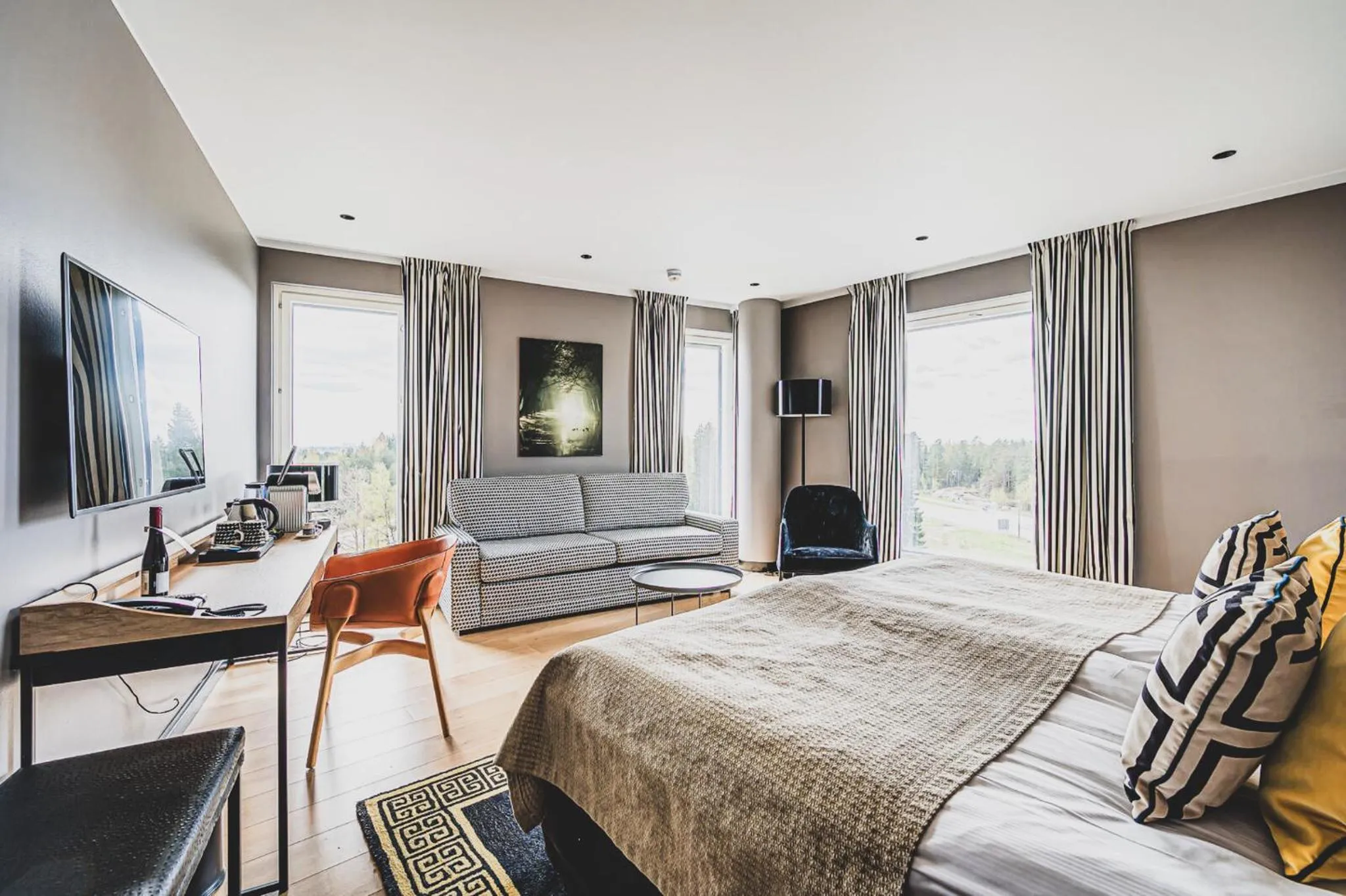 Bedroom, Bed in Clarion Hotel Aviapolis