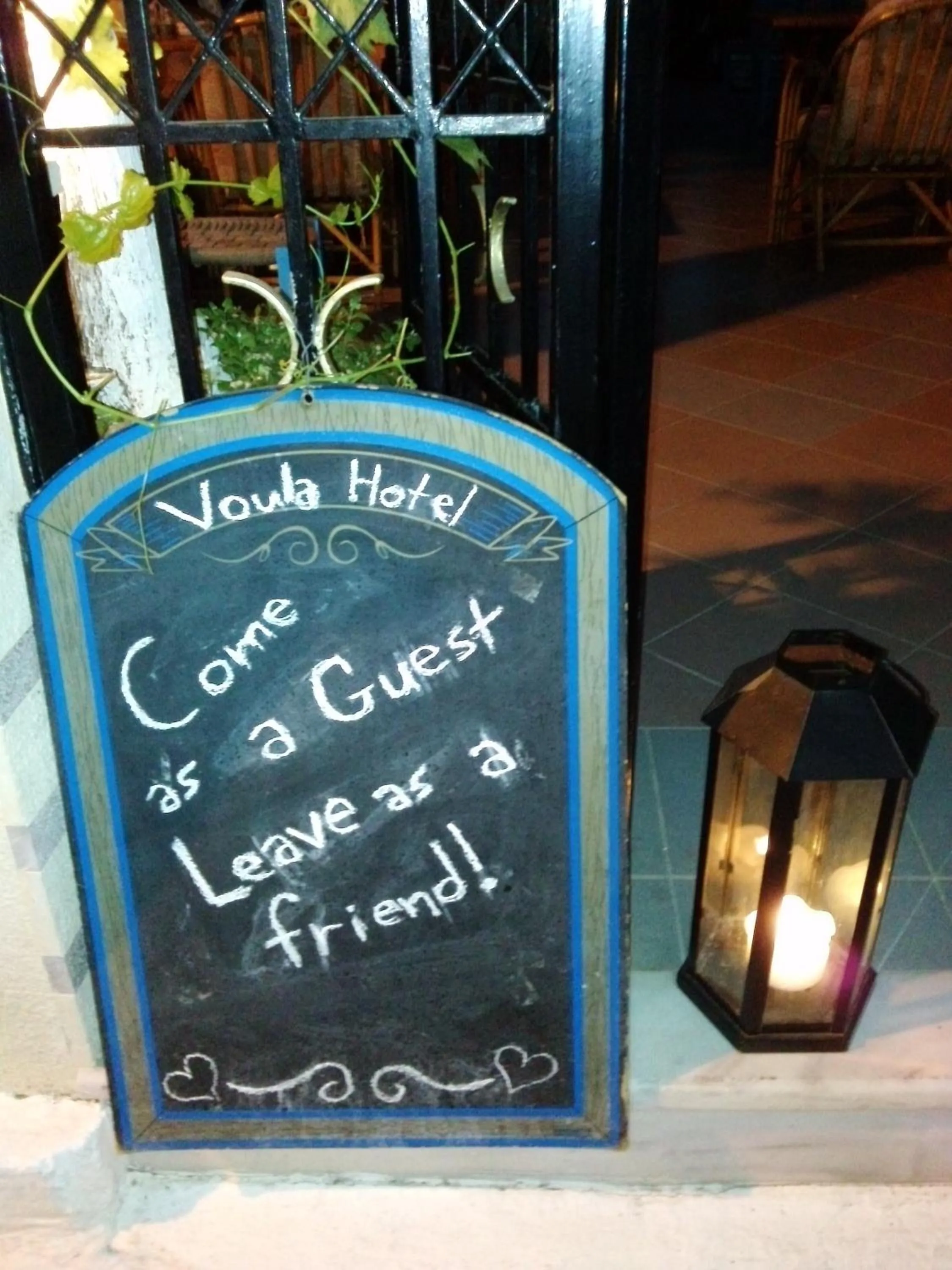 Logo/Certificate/Sign in Voula Hotel