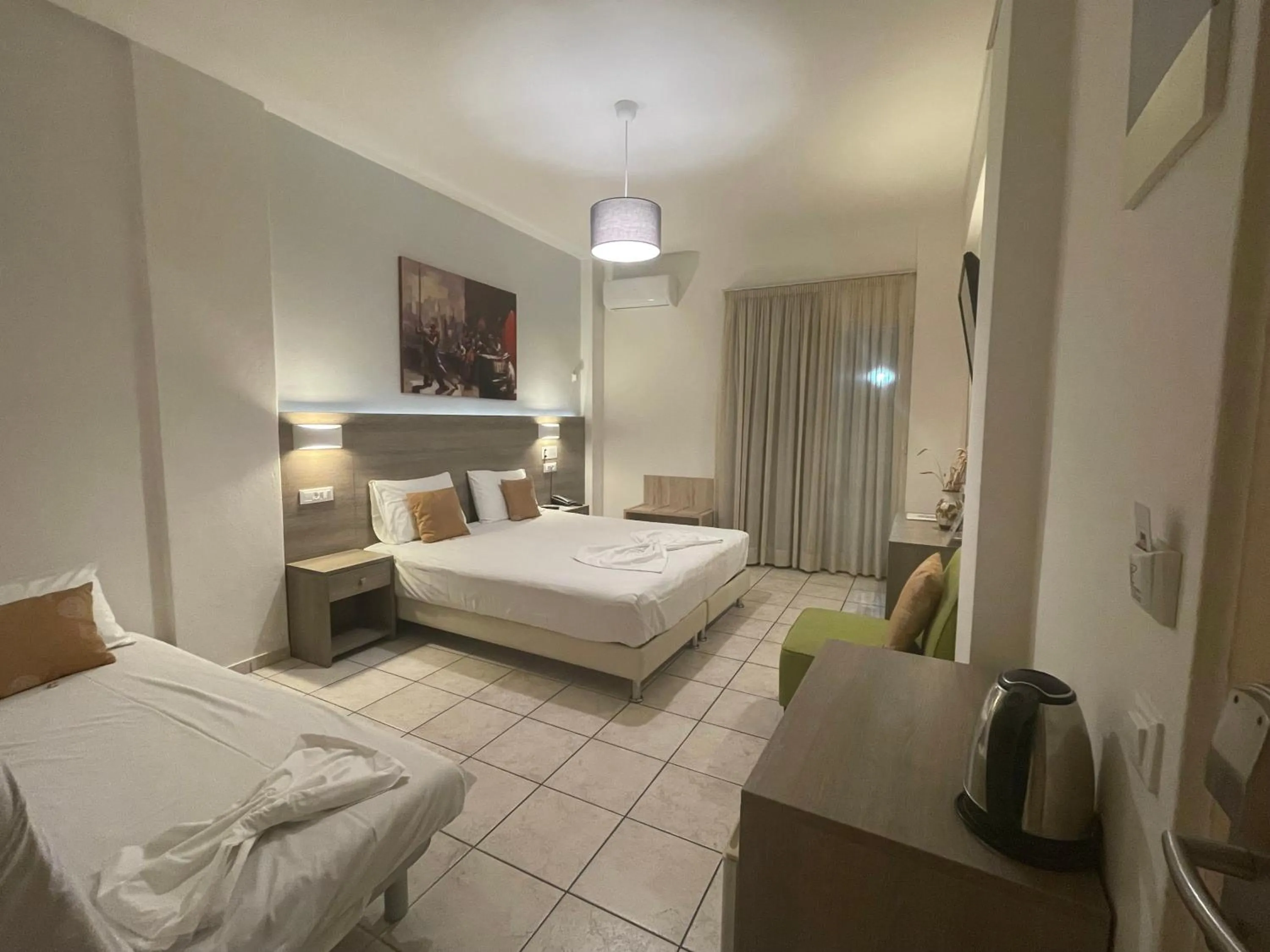 Photo of the whole room, Bed in Voula Hotel