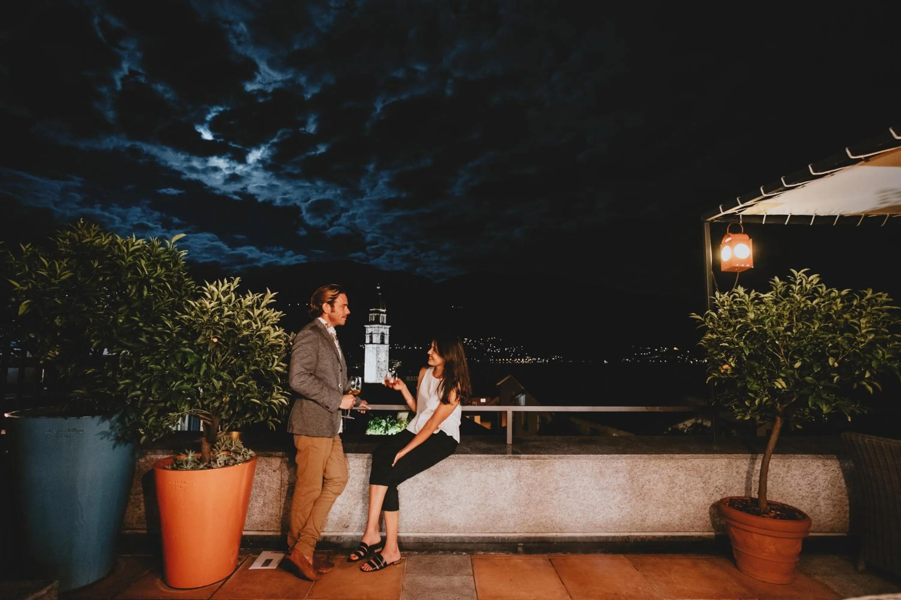 Night in Art Hotel Riposo