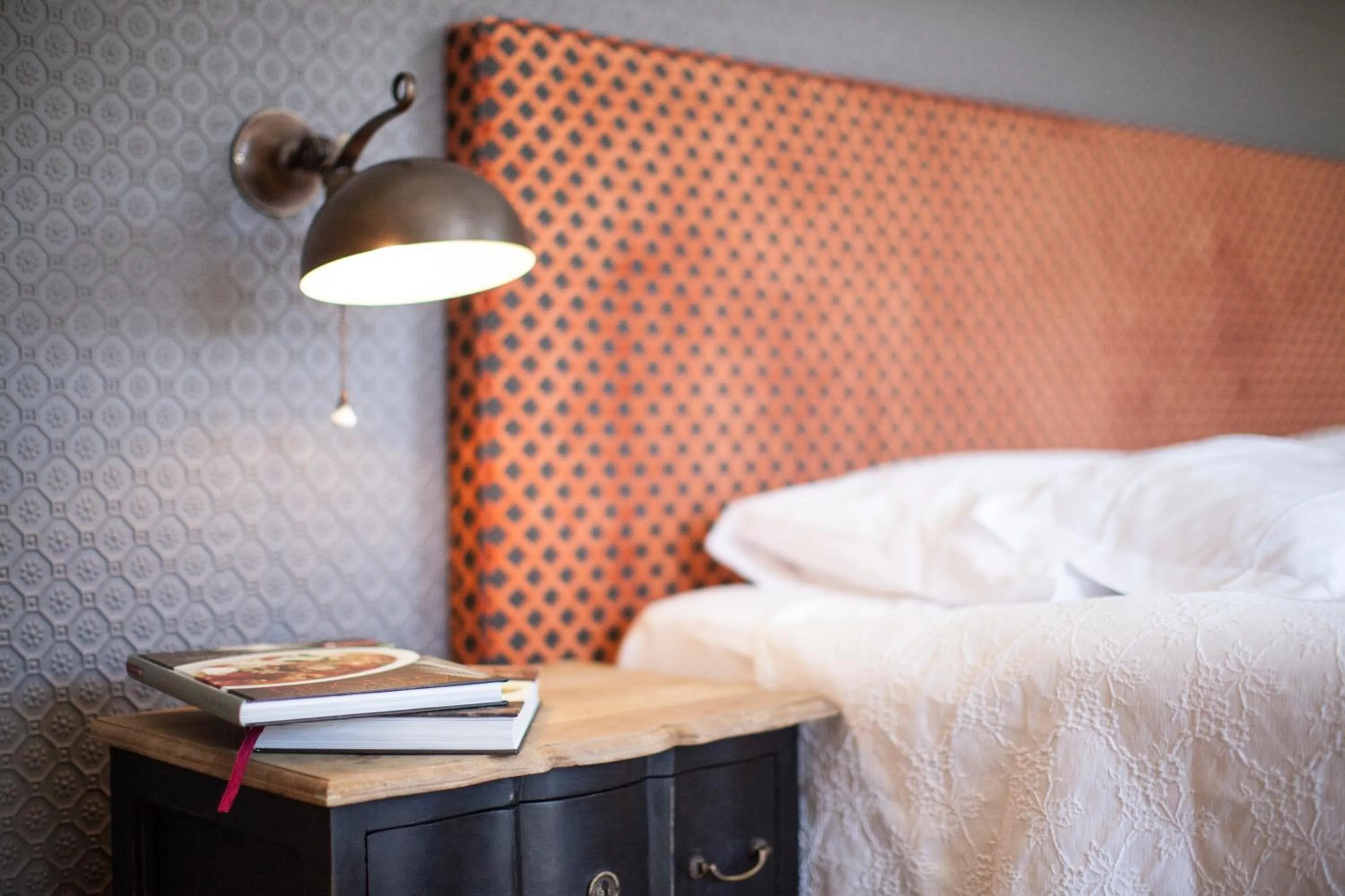 Bed in Art Hotel Riposo