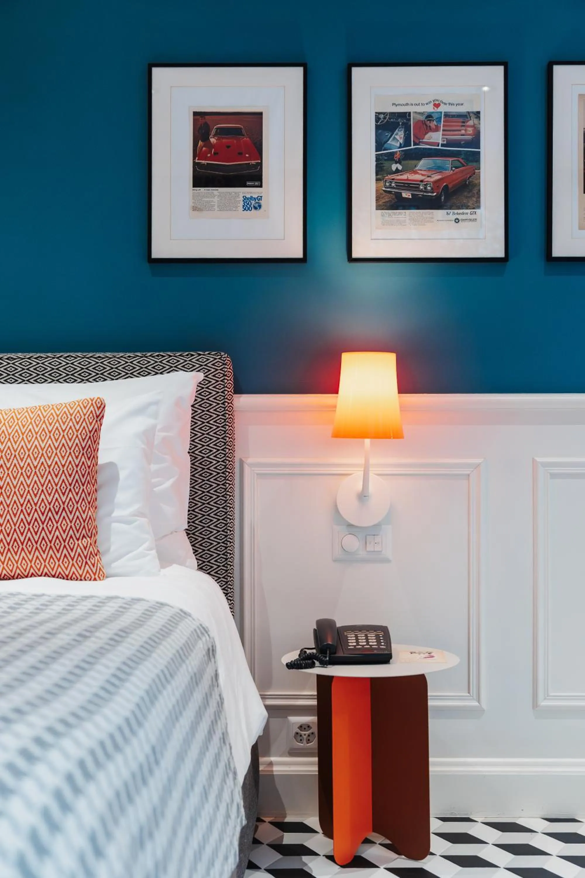 Bed in Art Hotel Riposo