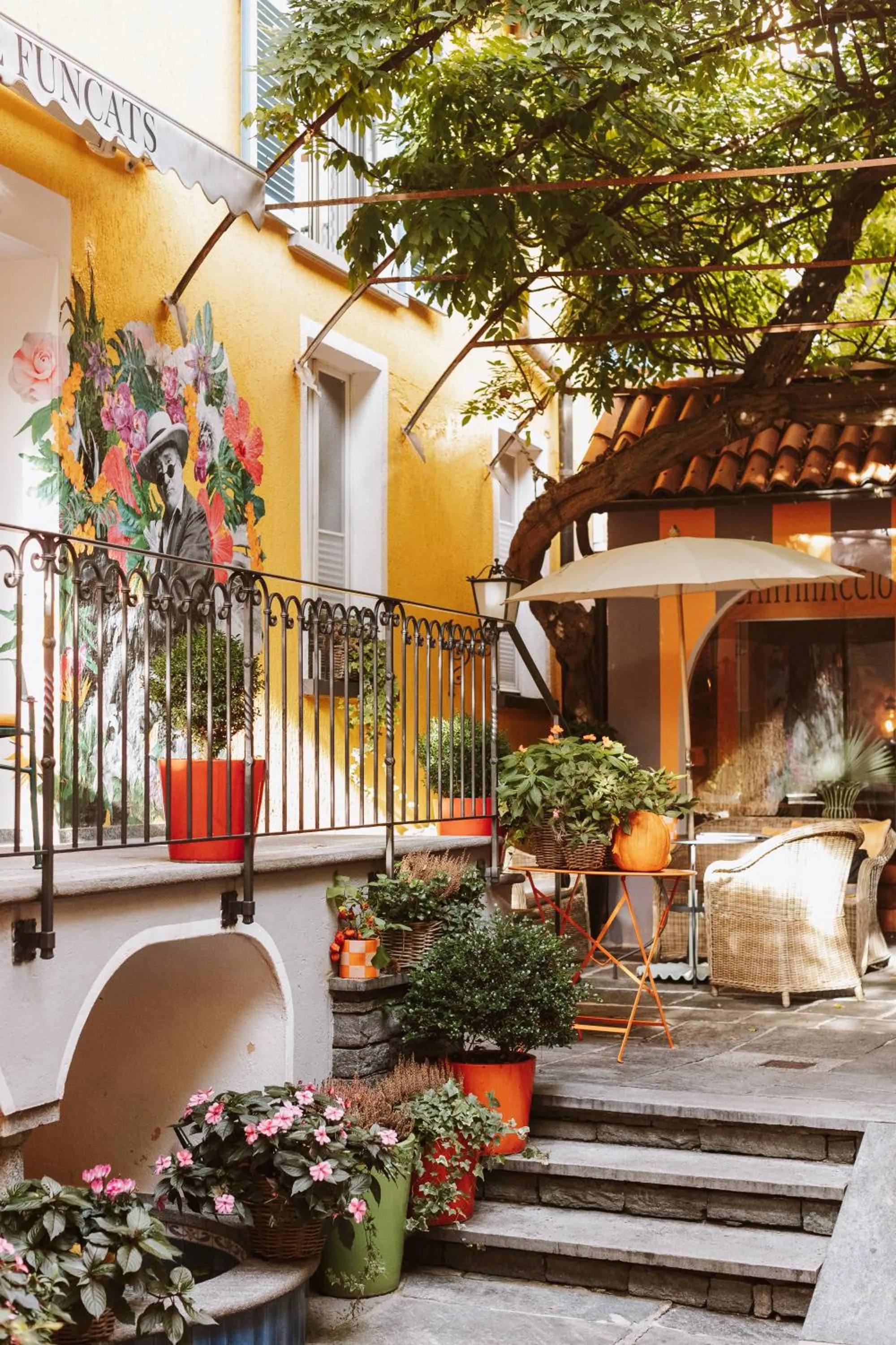 Patio in Art Hotel Riposo