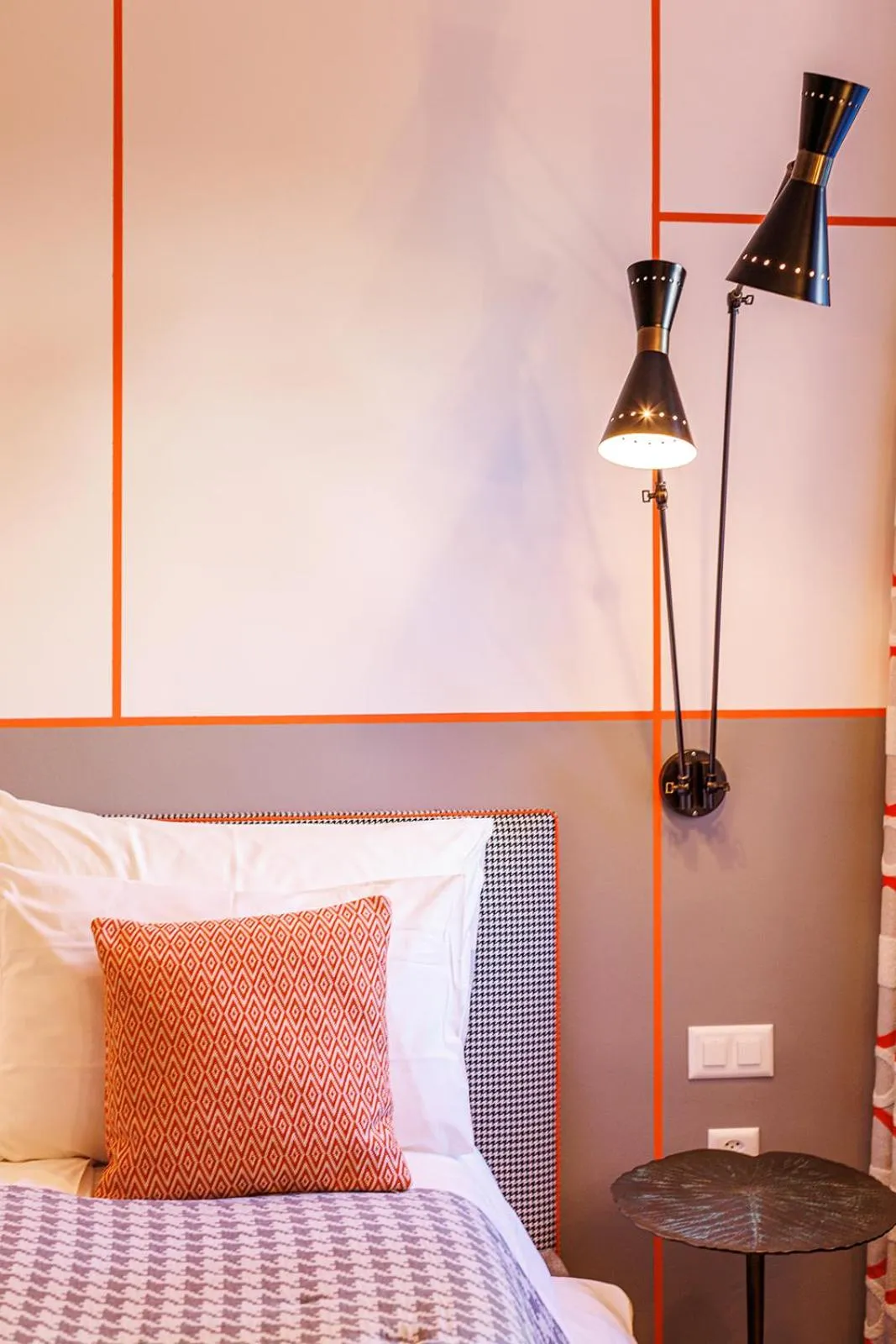 Bed in Art Hotel Riposo