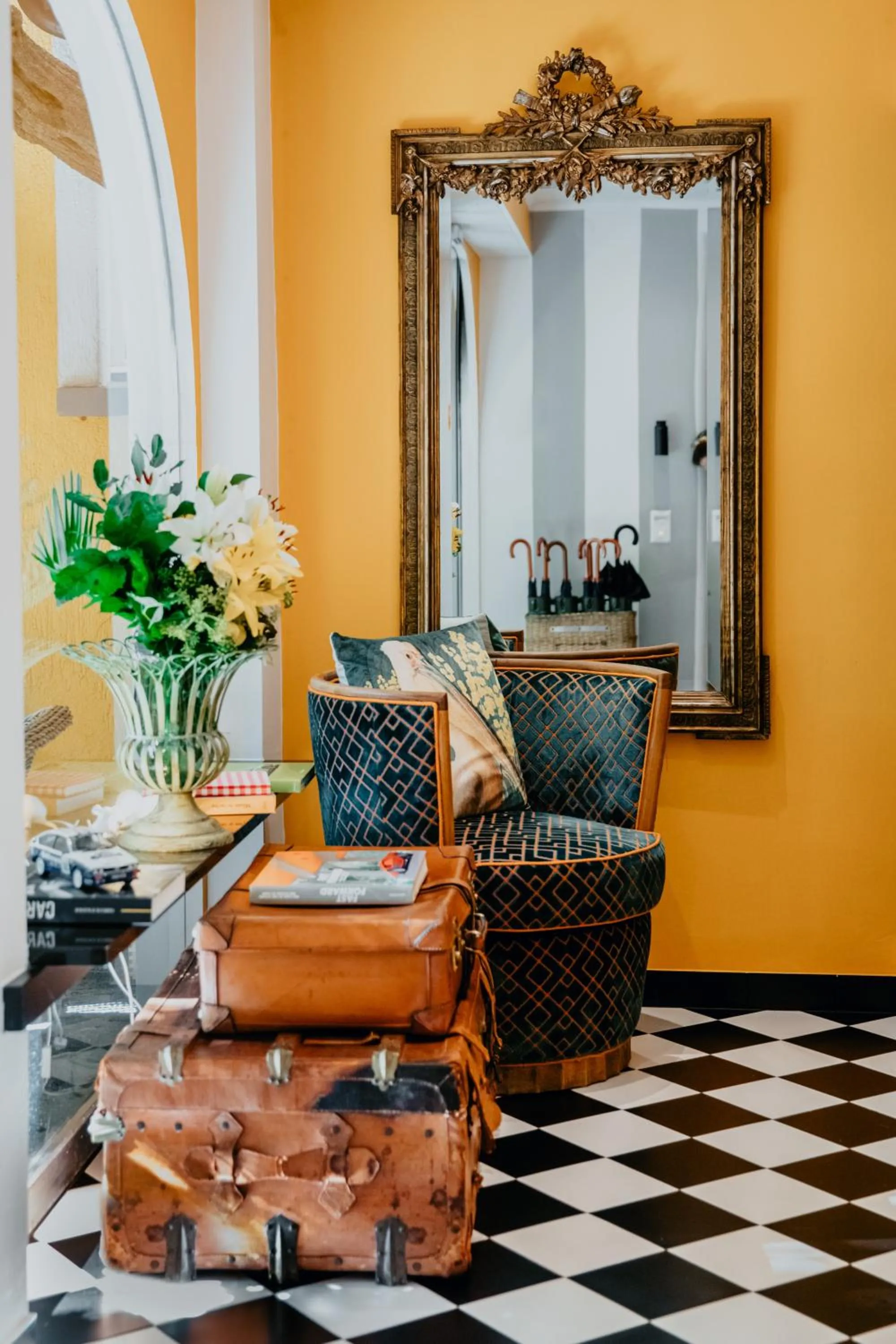 Seating area in Art Hotel Riposo