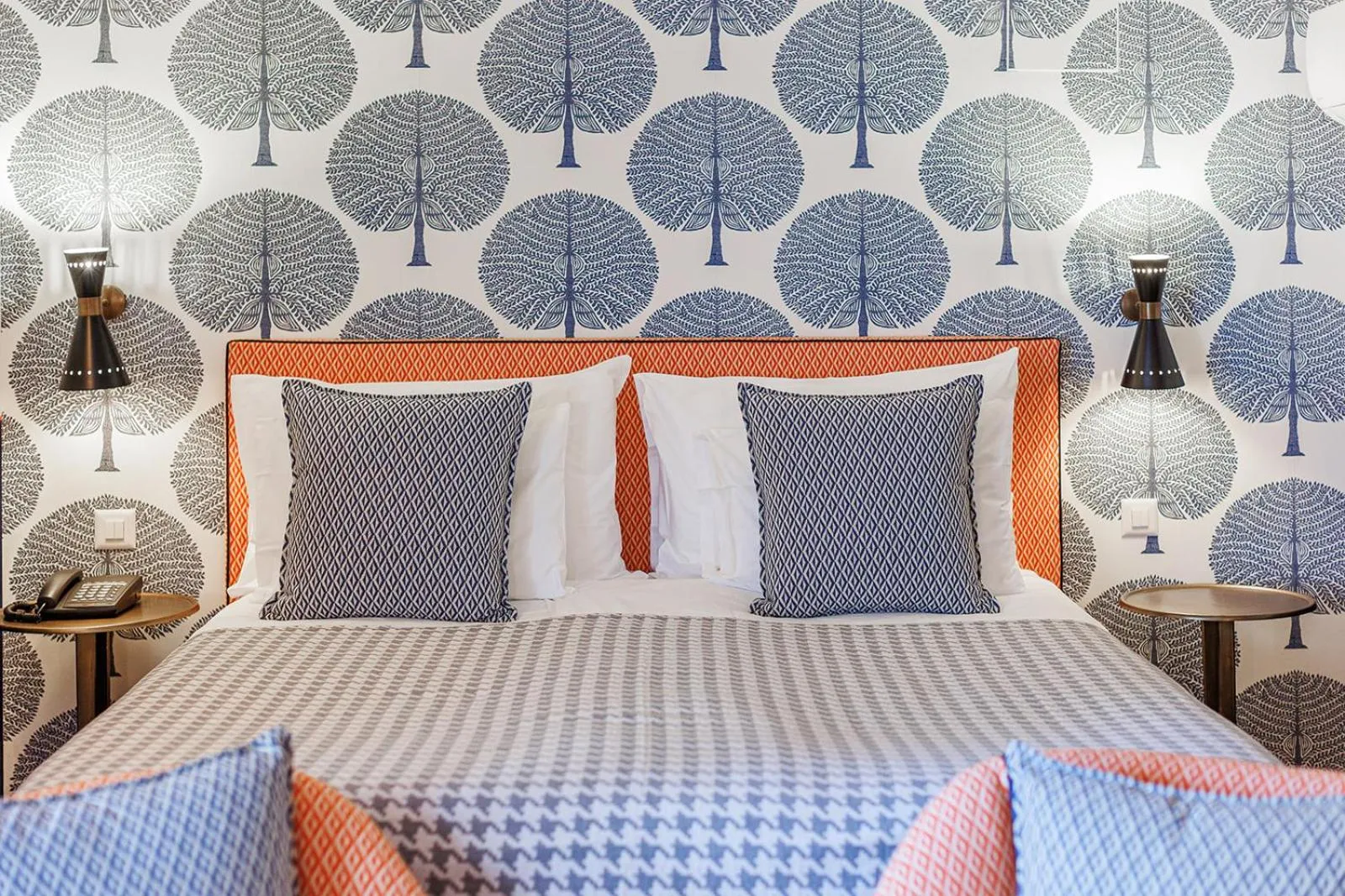 Bed in Art Hotel Riposo