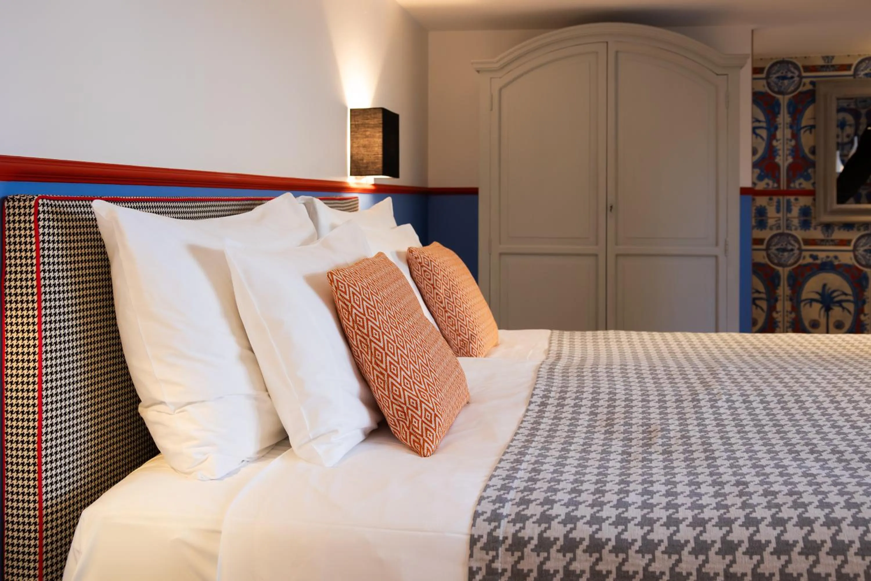 Bed in Art Hotel Riposo